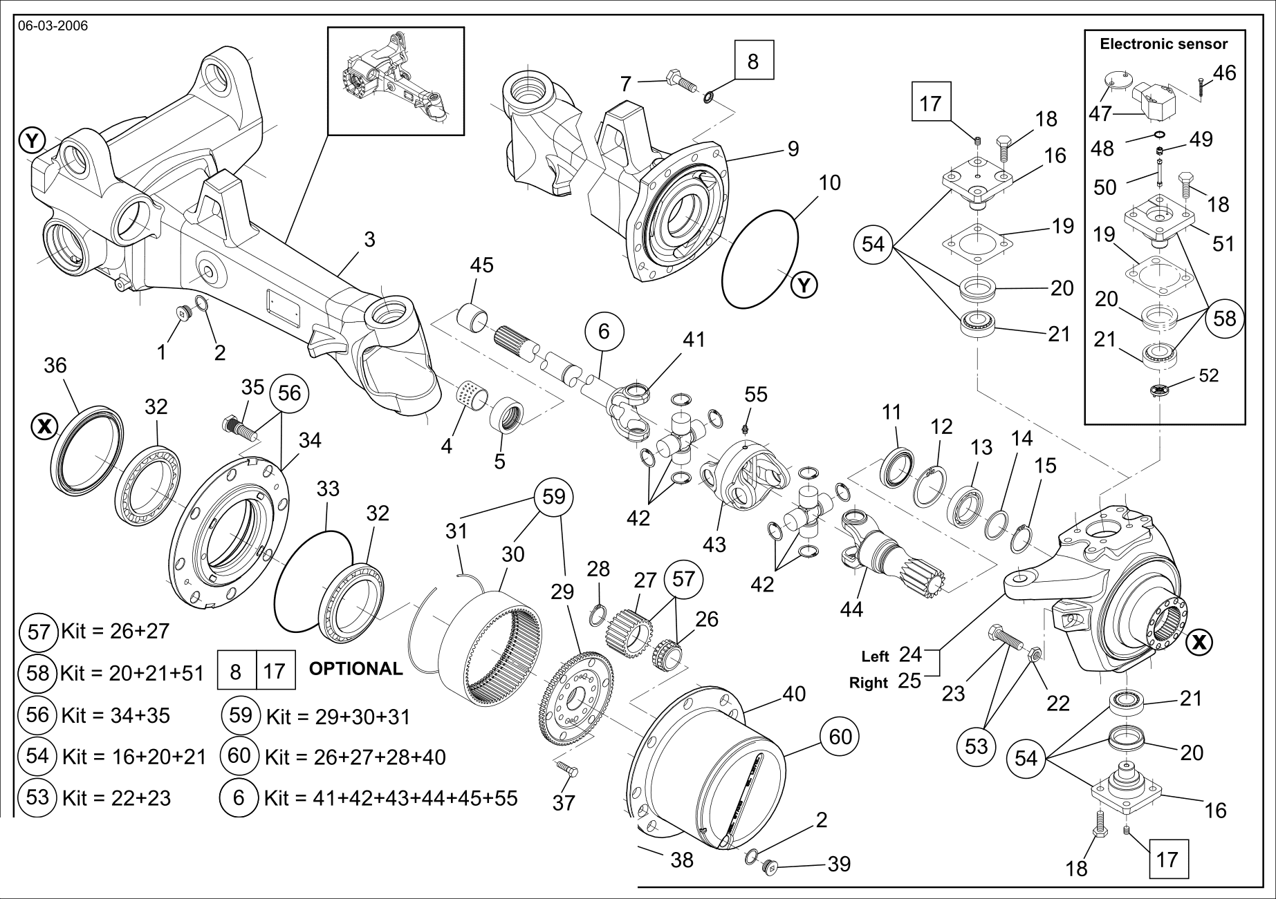 Technical drawing of CNH NEW HOLLAND 1-33-741-031 WHEEL STUD with dimensions and layout (figure 3)