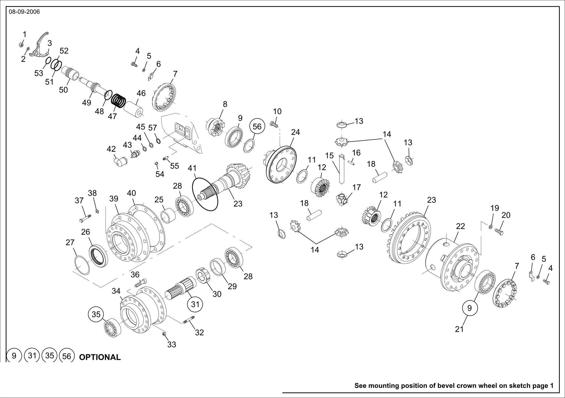 Technical drawing of CNH NEW HOLLAND 71486422 SHIM with dimensions and layout