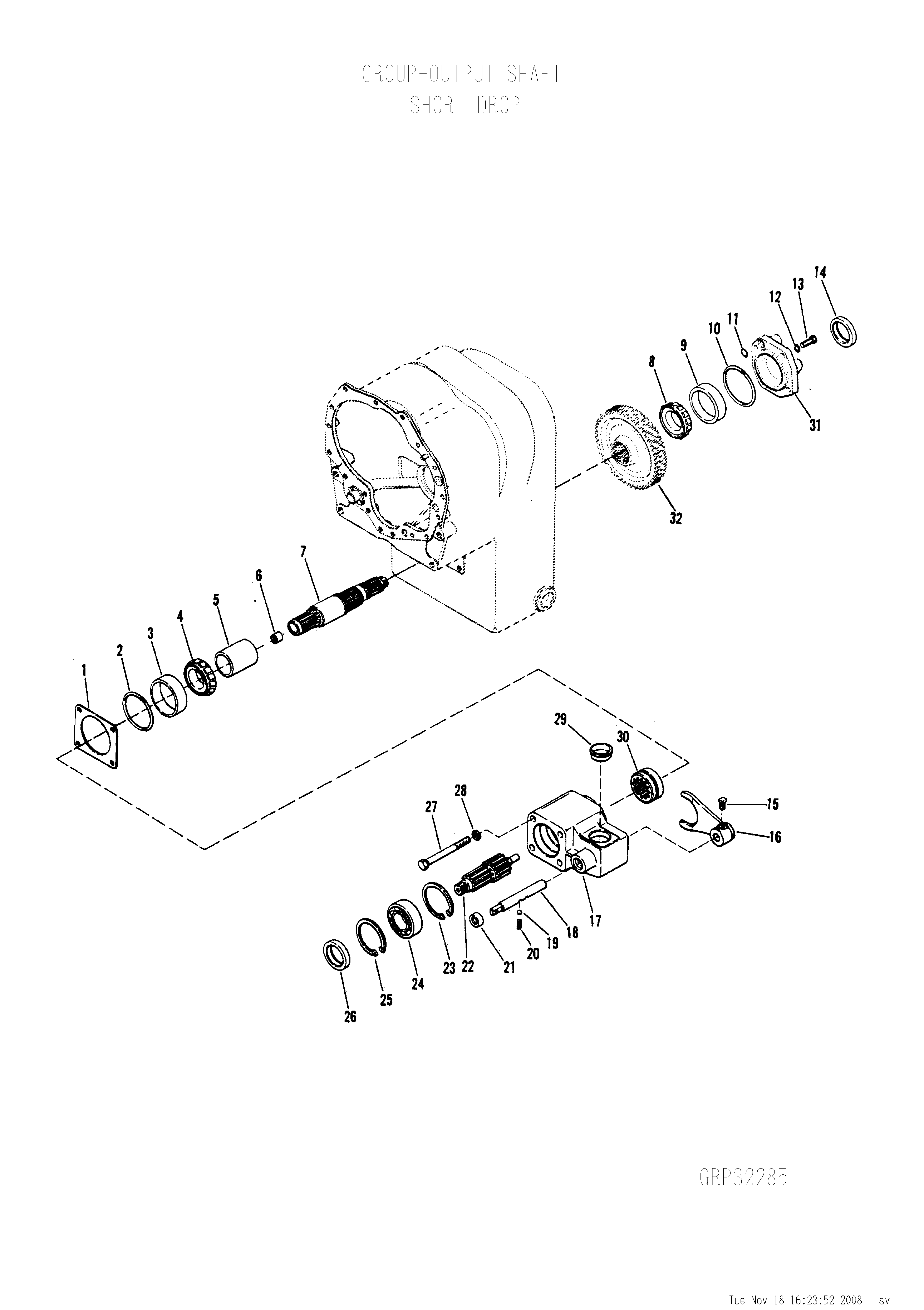 drawing for NACCO GROUP 0330542 - BEARING