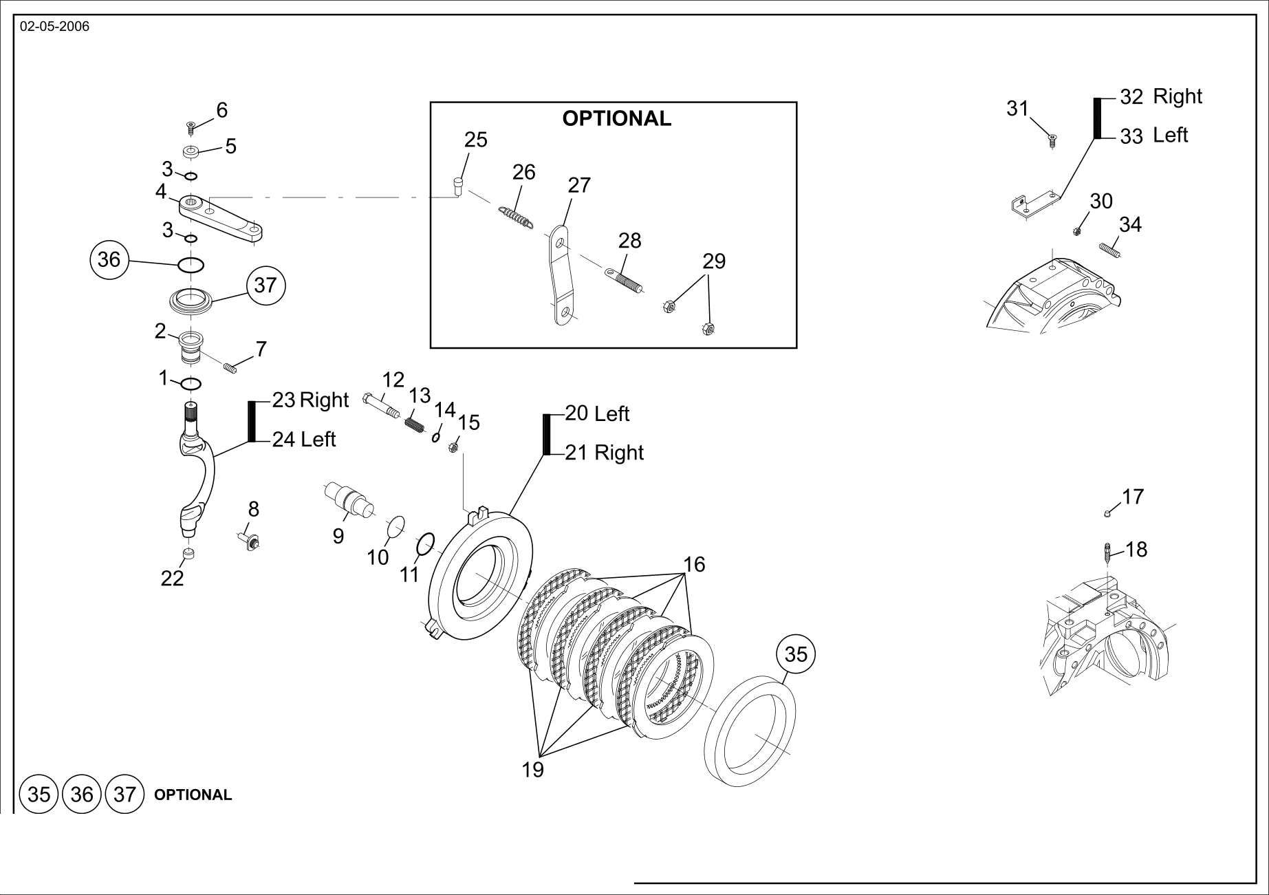 drawing for JC BAMFORD 10/904181 - FRICTION PLATE