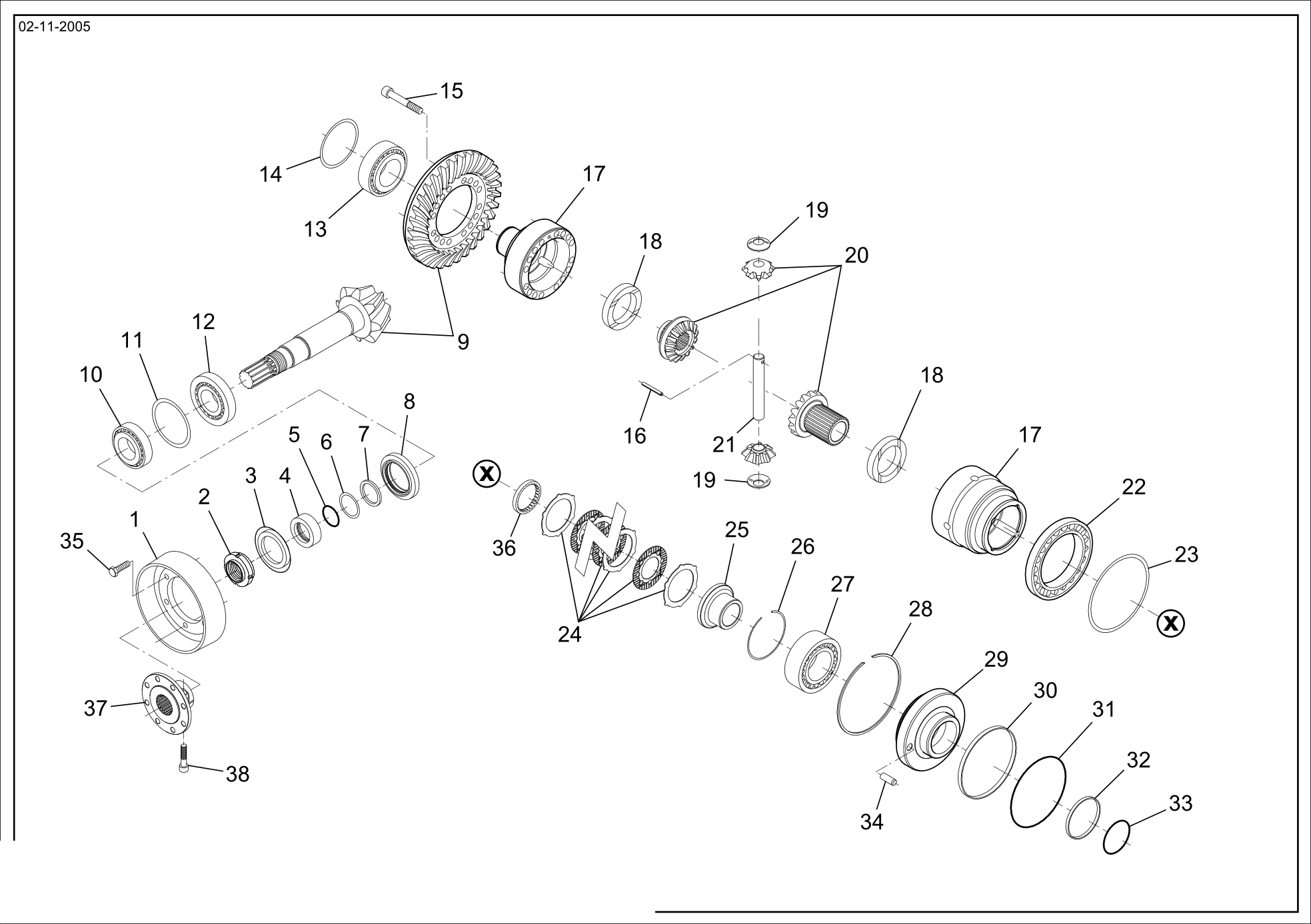 drawing for AGCO X485019900000 - BOLT