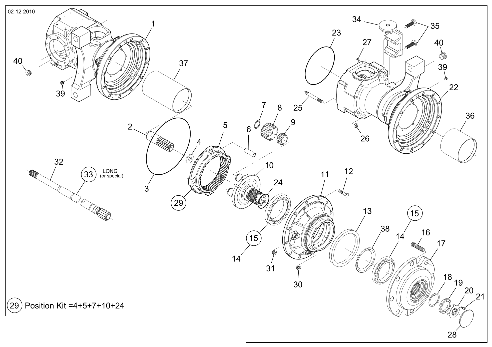 drawing for MERLO 048692 - SEAL - O-RING