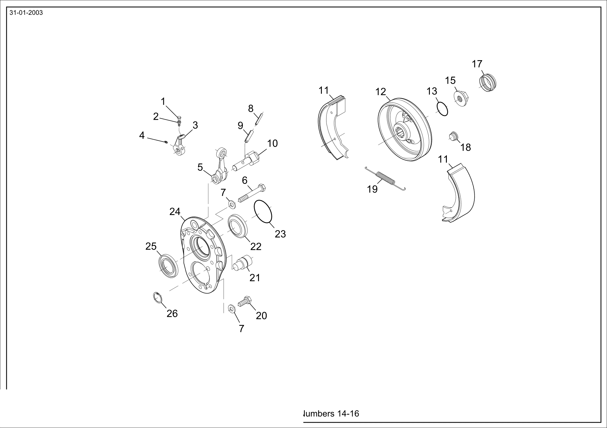 drawing for BUCYRUS 015424-2-3 - NUT