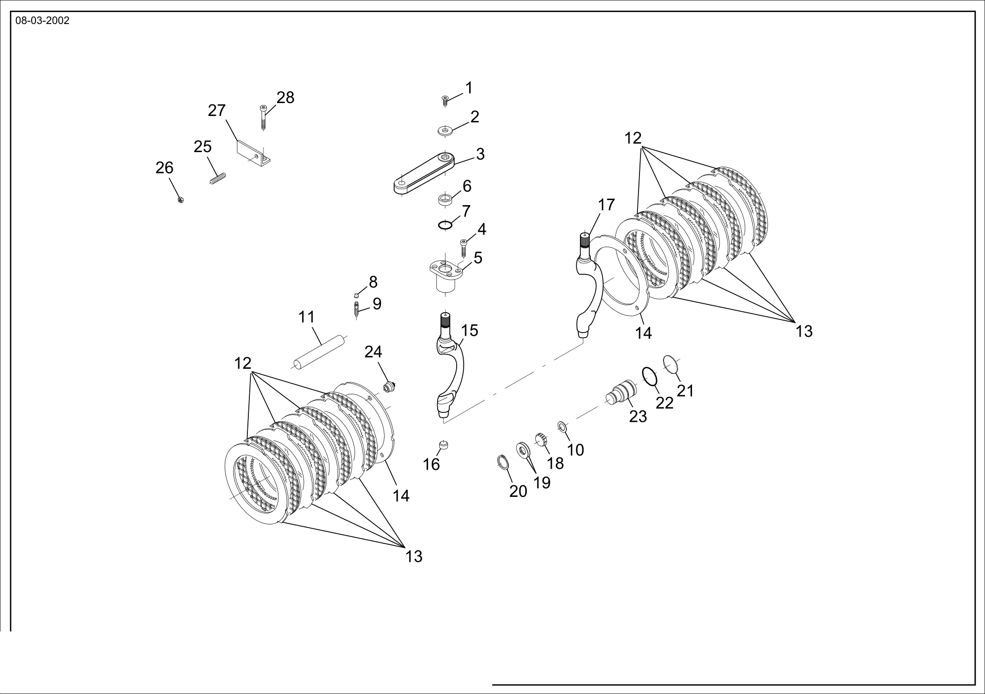 drawing for HURTH 738.07.005.03 - FRICTION PLATE