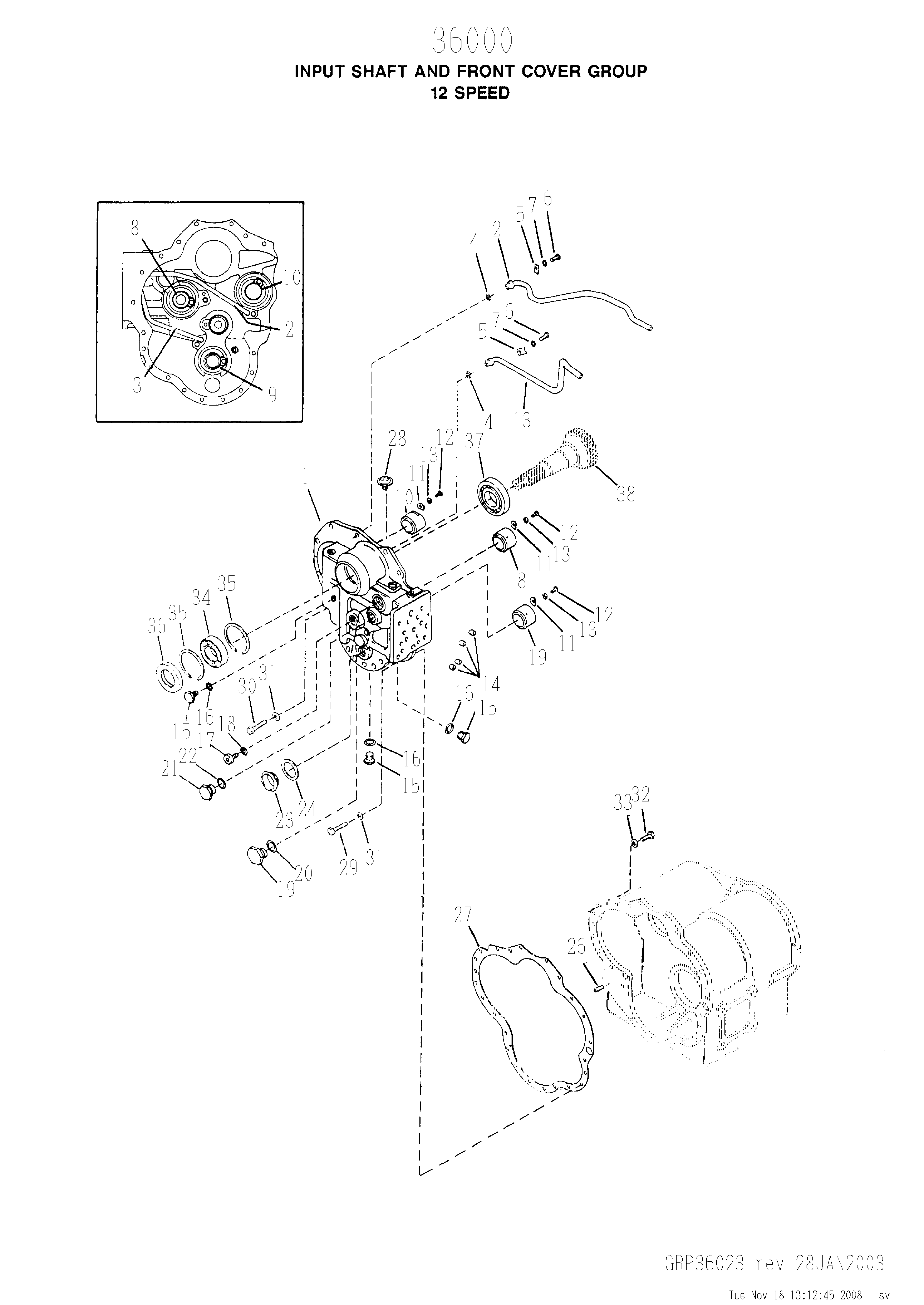 drawing for SCHOEMA, SCHOETTLER MASCHINENFABRIK K24.000280 - GASKET