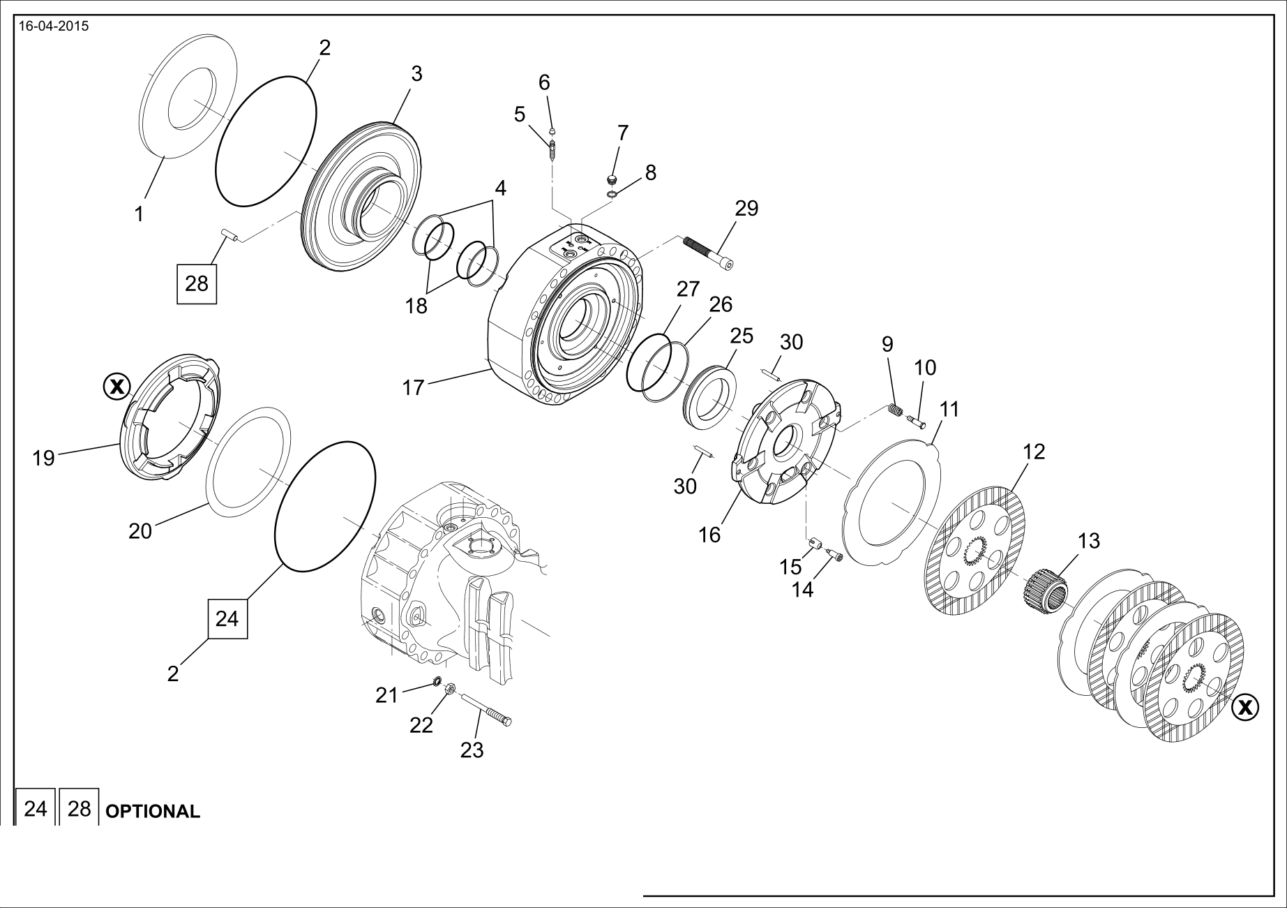 drawing for FMC FM6130MP - INTERMEDIATE BRAKE DISC