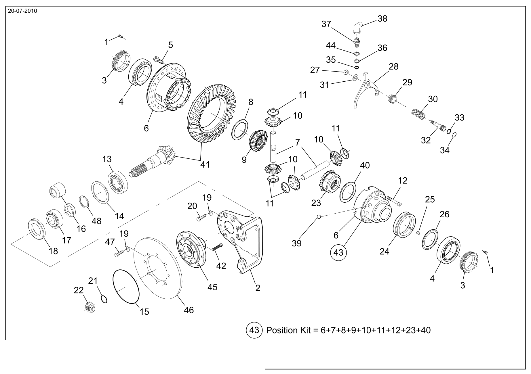 drawing for WEILER 6608 - GASKET