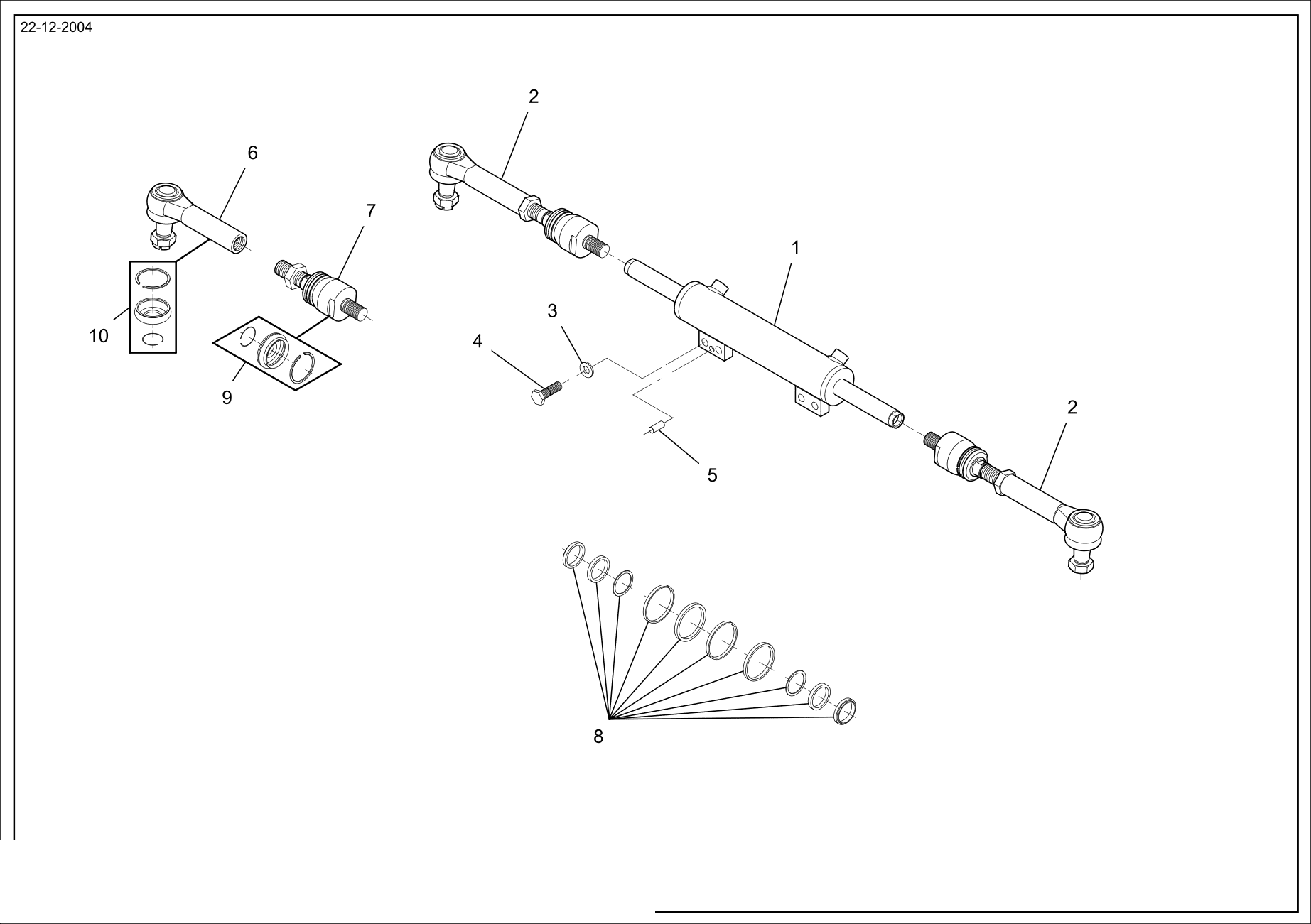 drawing for AGCO 6063884 - NUT