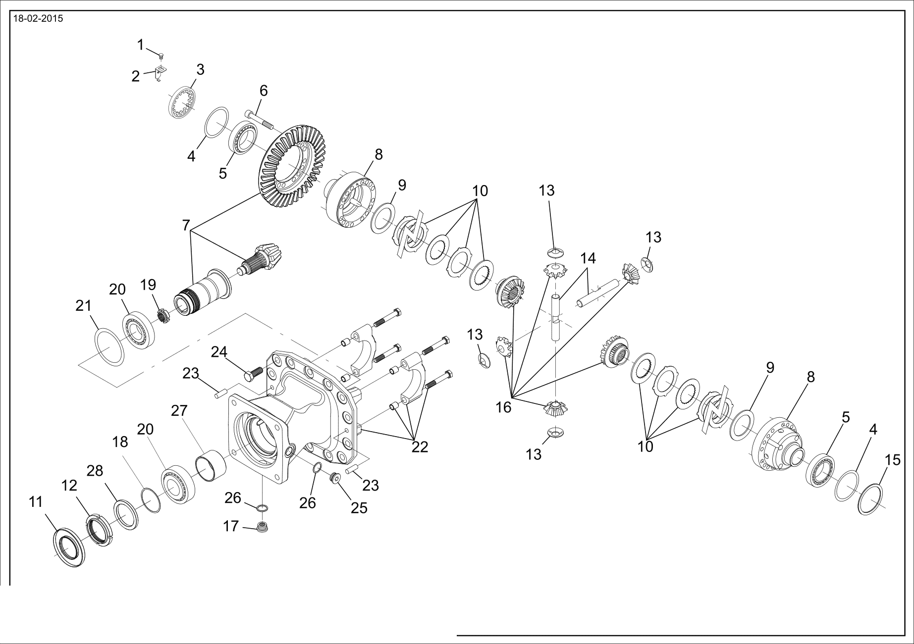 drawing for CNH NEW HOLLAND 87611405 - SPACER