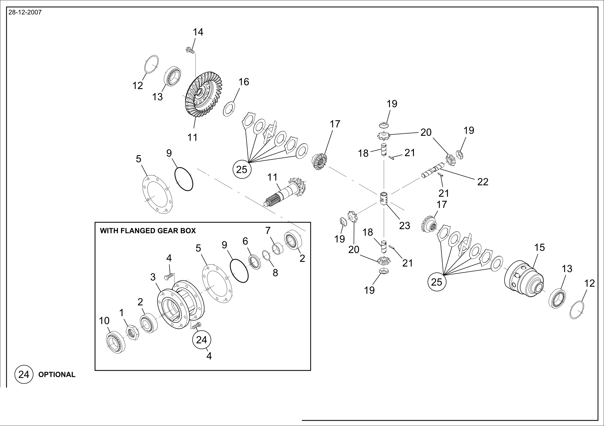 drawing for VENIERI 243.3.126 - CLUTCH DISC