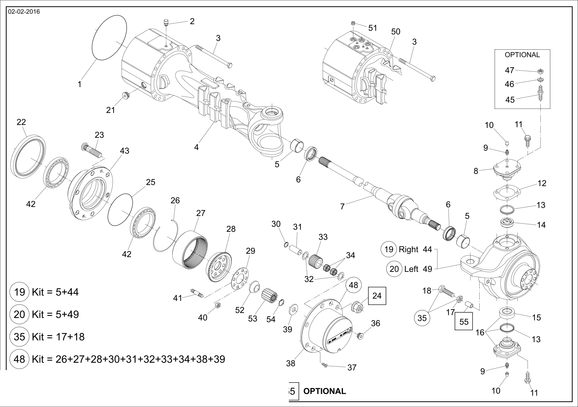 drawing for SCHOPF MASCHINENBAU GMBH 101164 - STEERING CASE