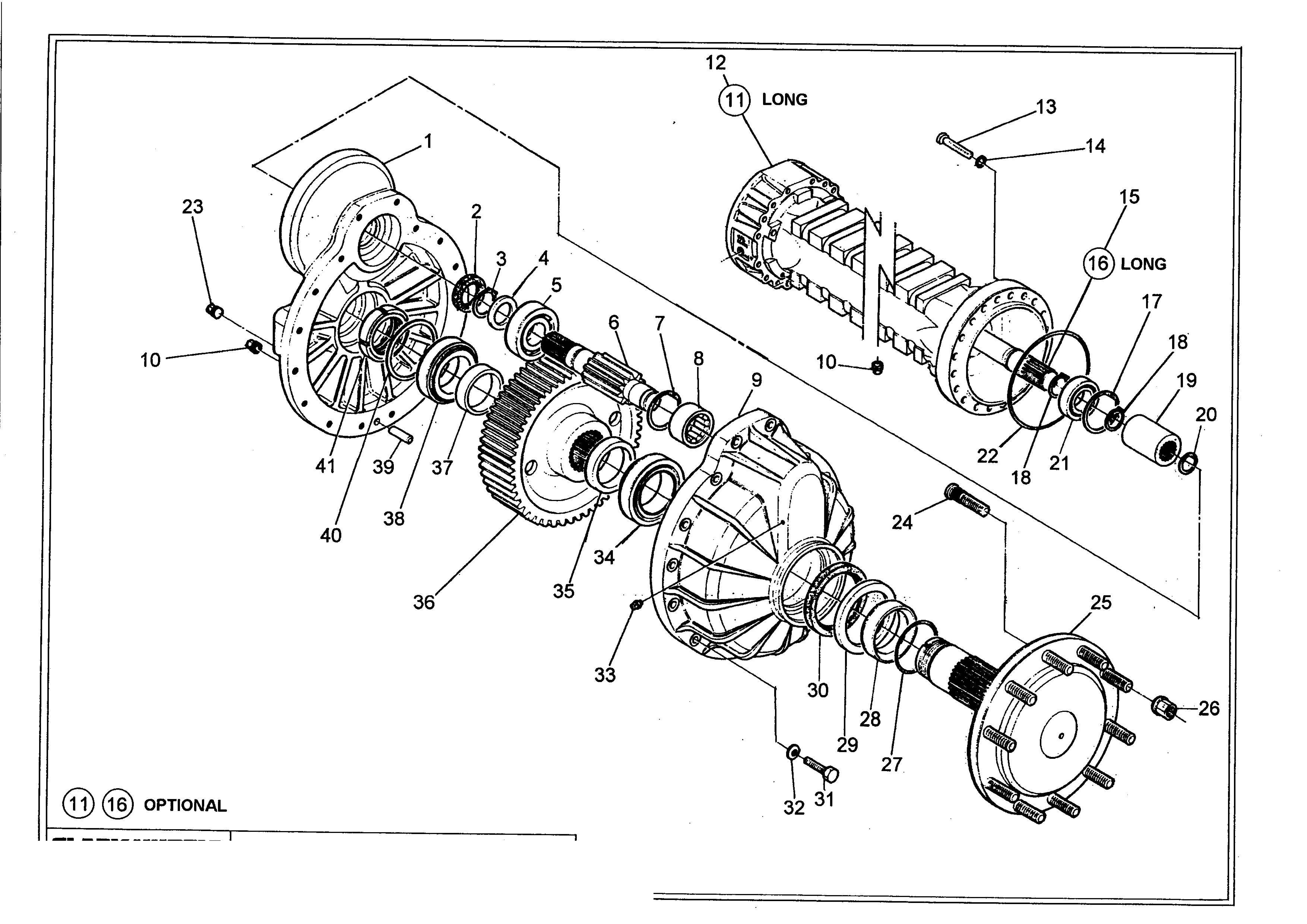 drawing for HSM HOHENLOHER 1407 - GEAR