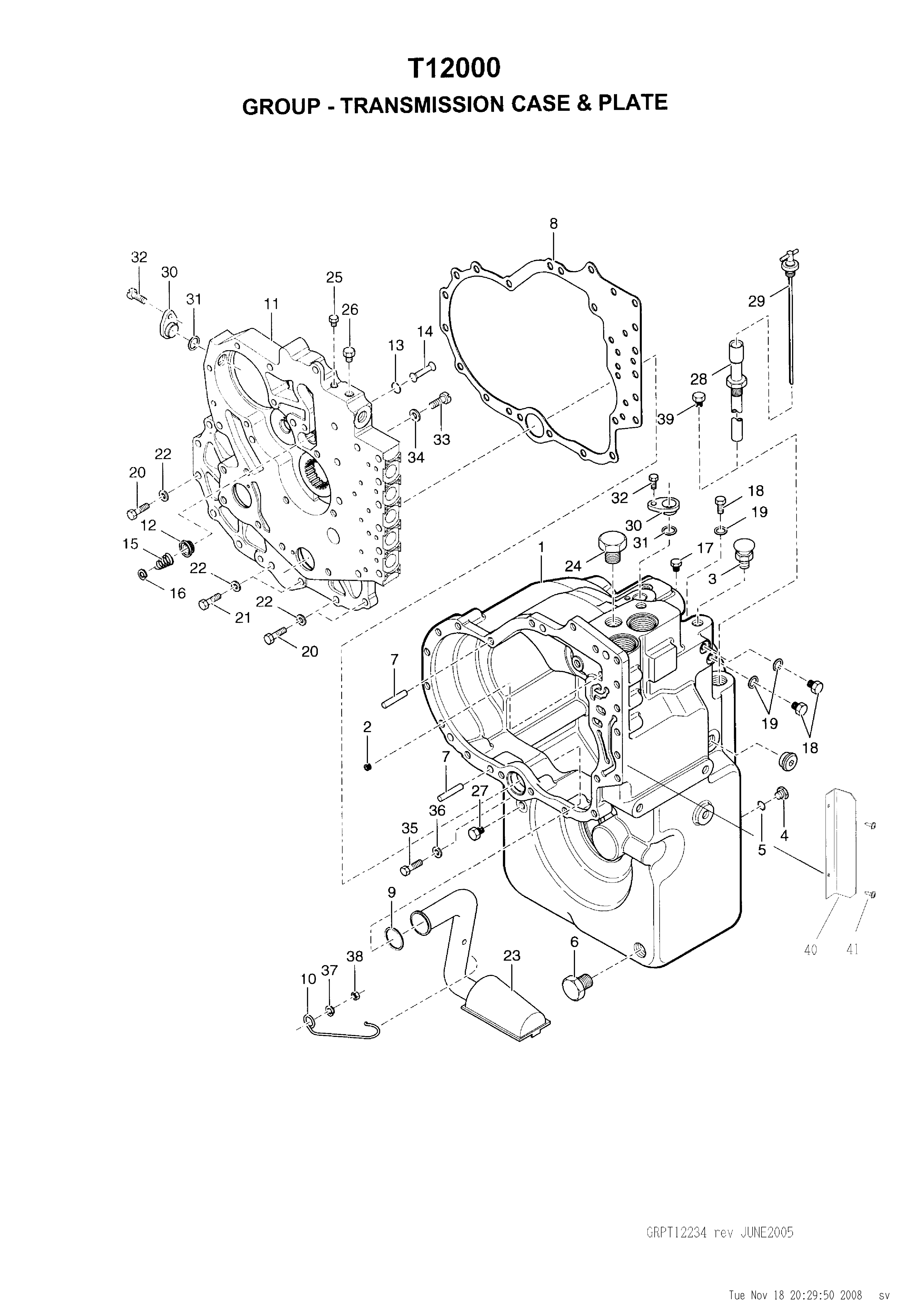 drawing for HOIST LIFT TRUCKS M04471 - GASKET