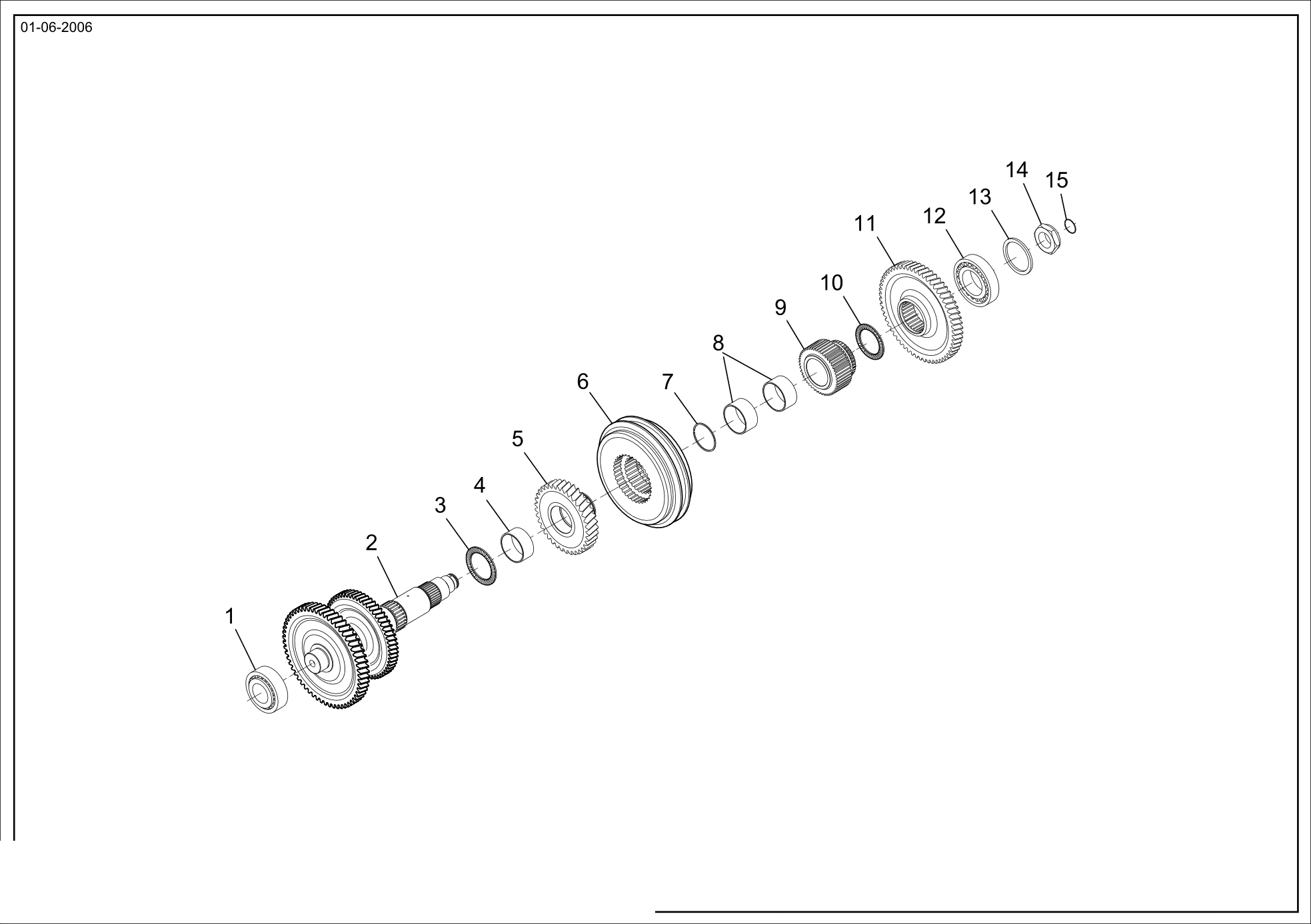 drawing for CNH NEW HOLLAND 87691708 - BEARING