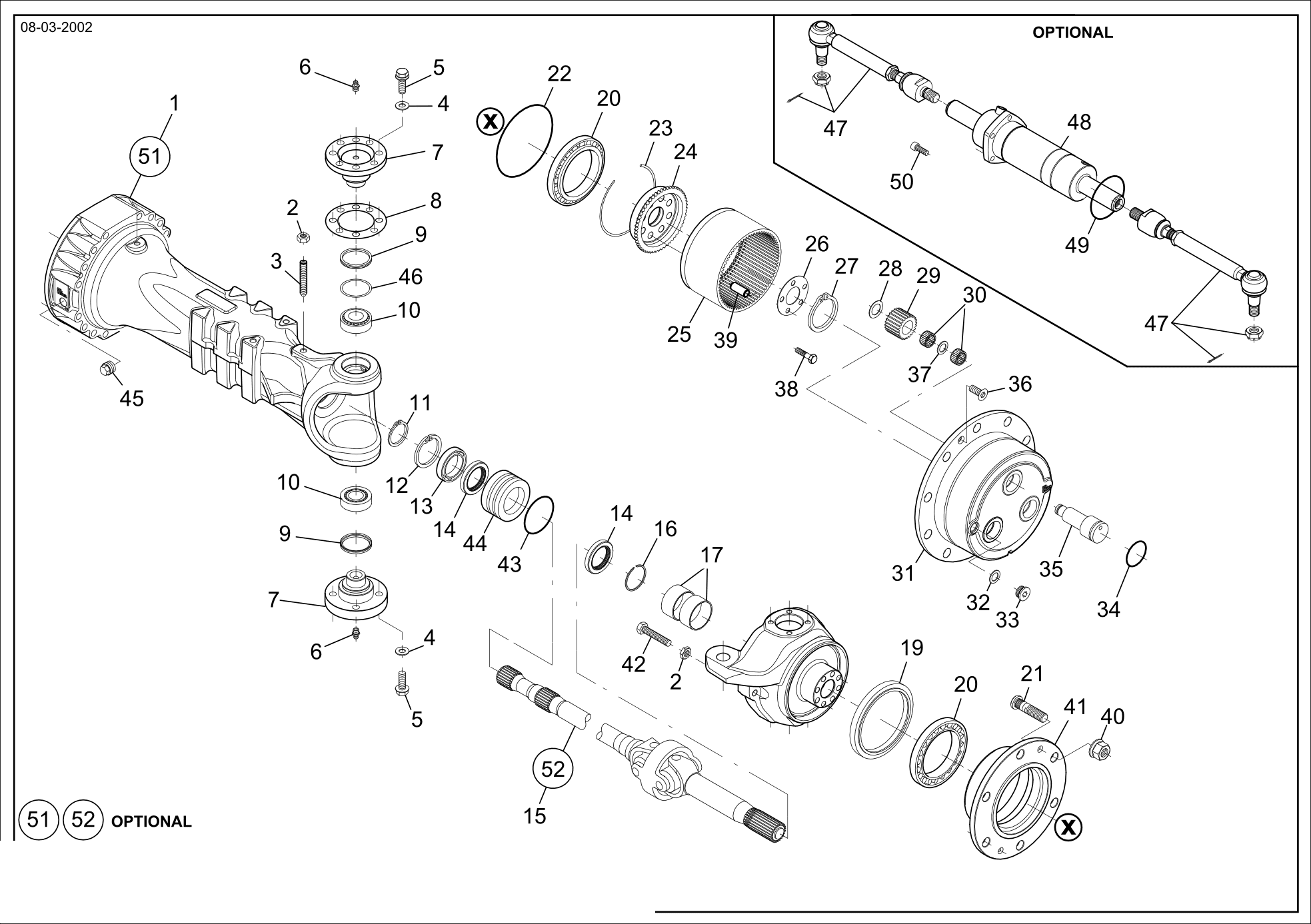 drawing for Hyundai Construction Equipment 001-05-1548 - RING,FRONT AXLE