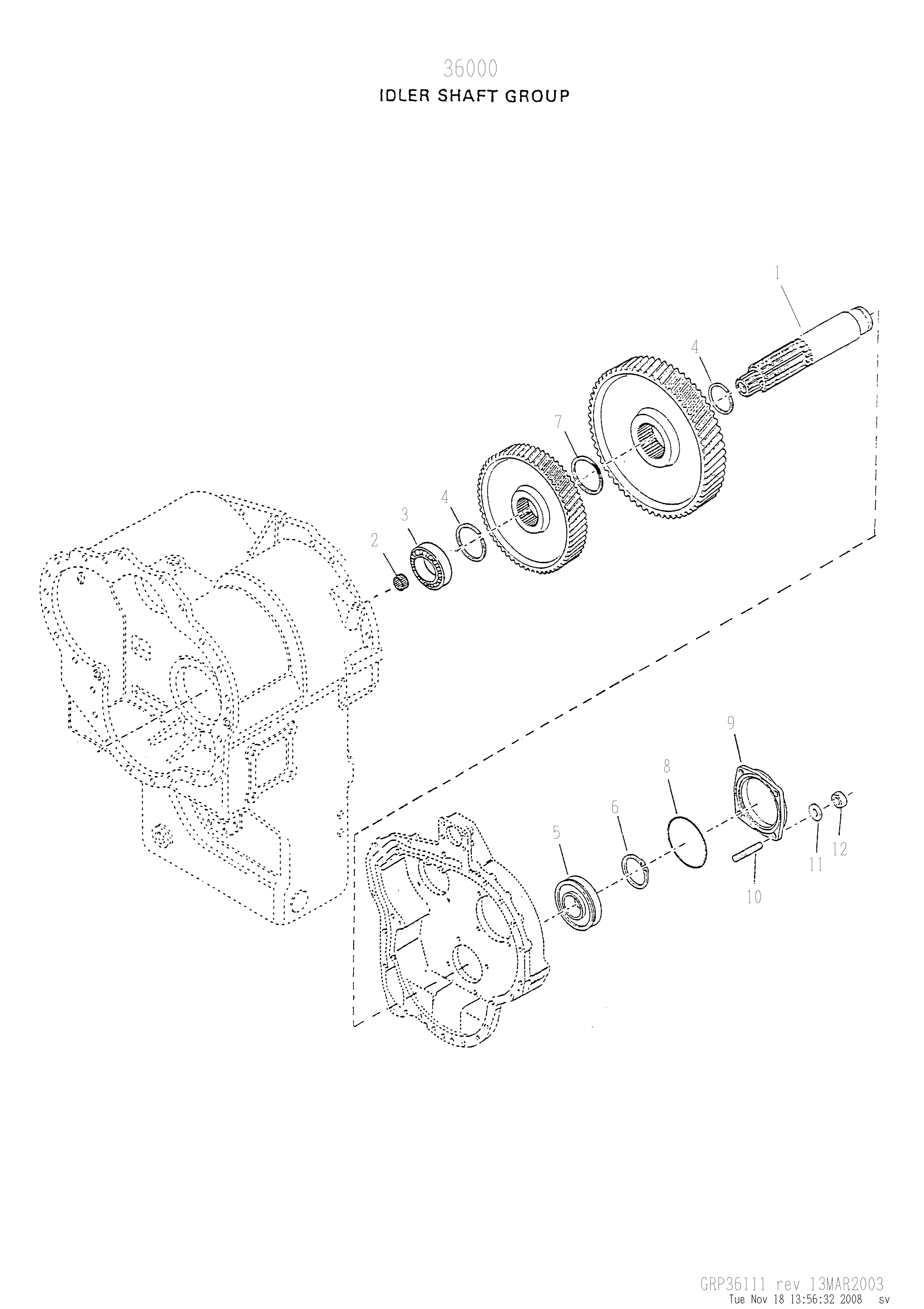 drawing for TRACKMOBILE 1010159 - BEARING