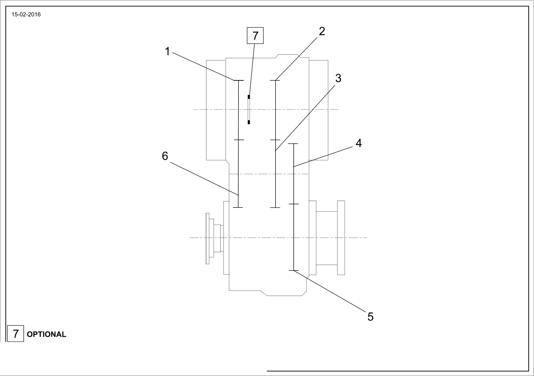 drawing for VT LEEBOY 981740-08 - GEAR