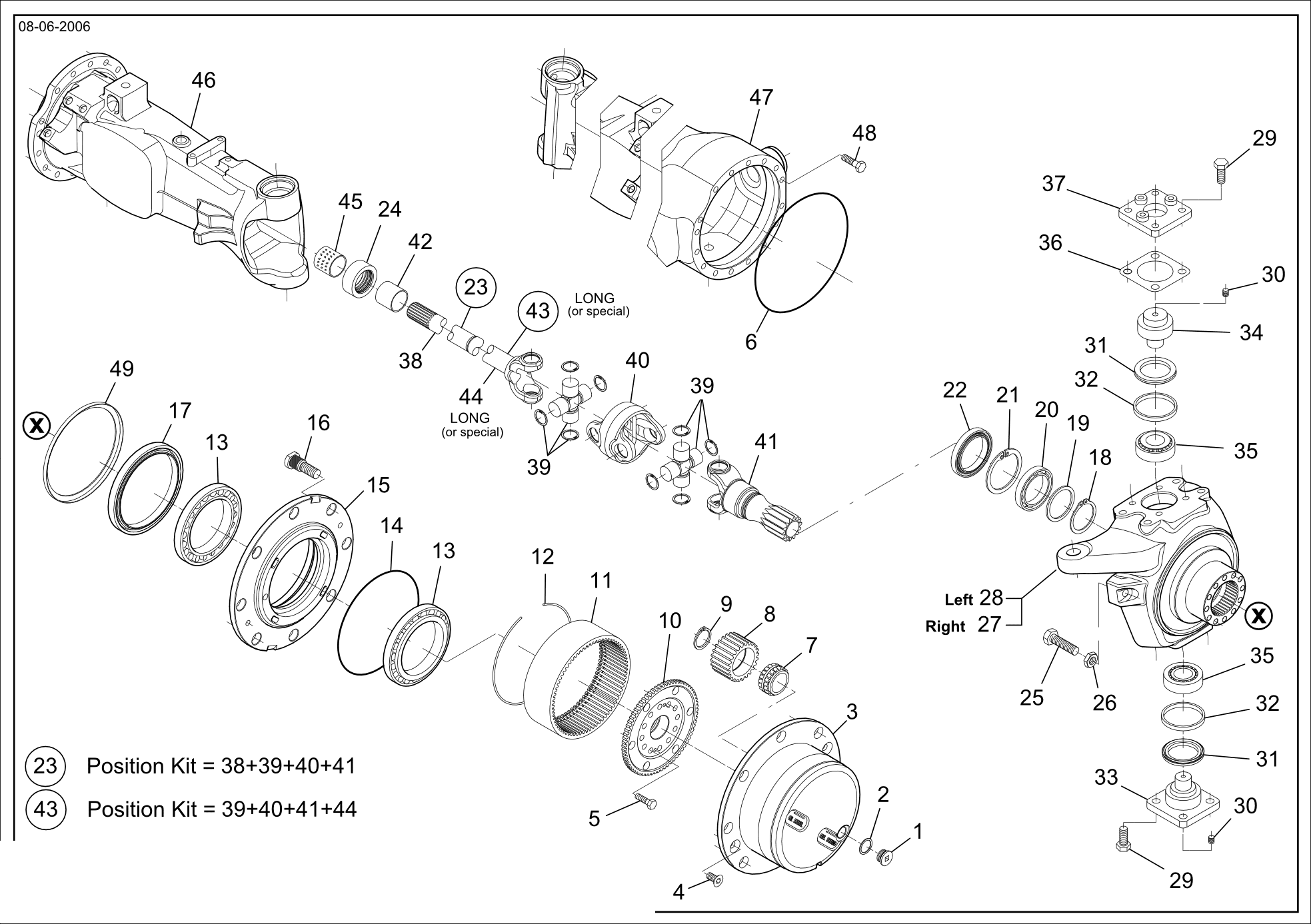 drawing for STEYR 1-33-742-065 - HALF SHAFT DIFFERENTIAL SIDE