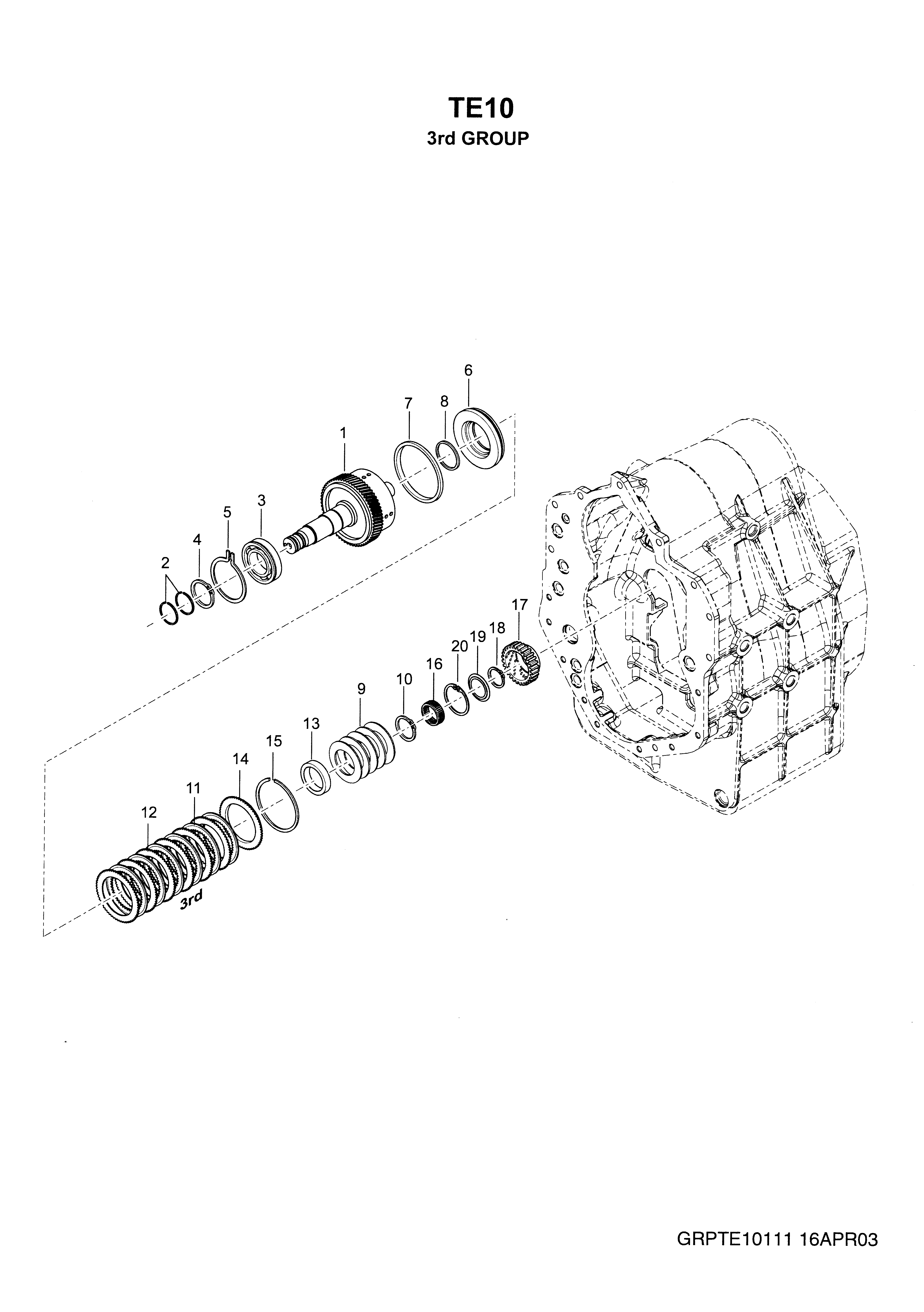 drawing for LOADLIFTER MANUFACTURING 102021 - BEARING