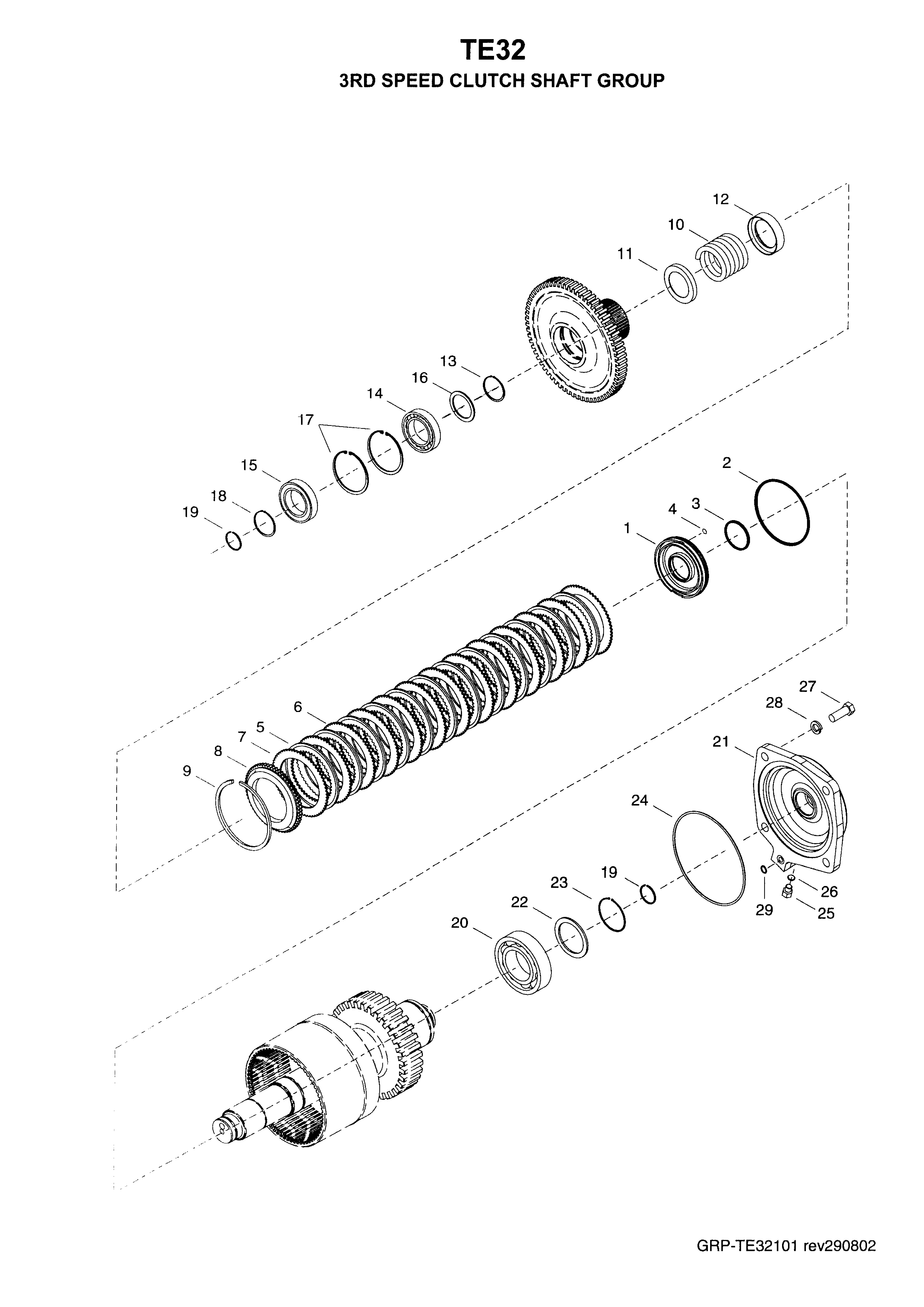 drawing for JOHN DEERE 121324773 - BEARING