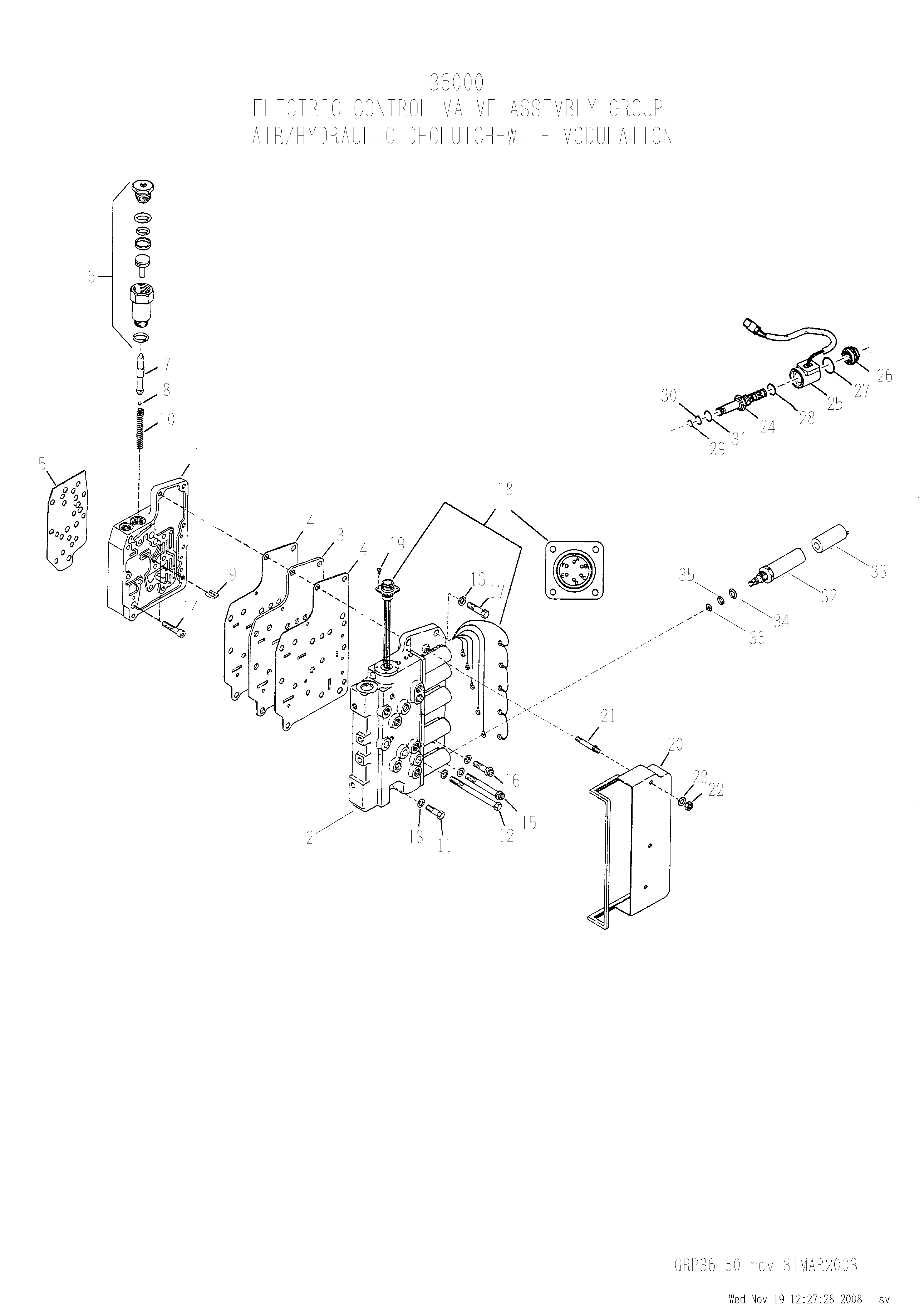 drawing for PLASSER 145-409 - SOLENOID