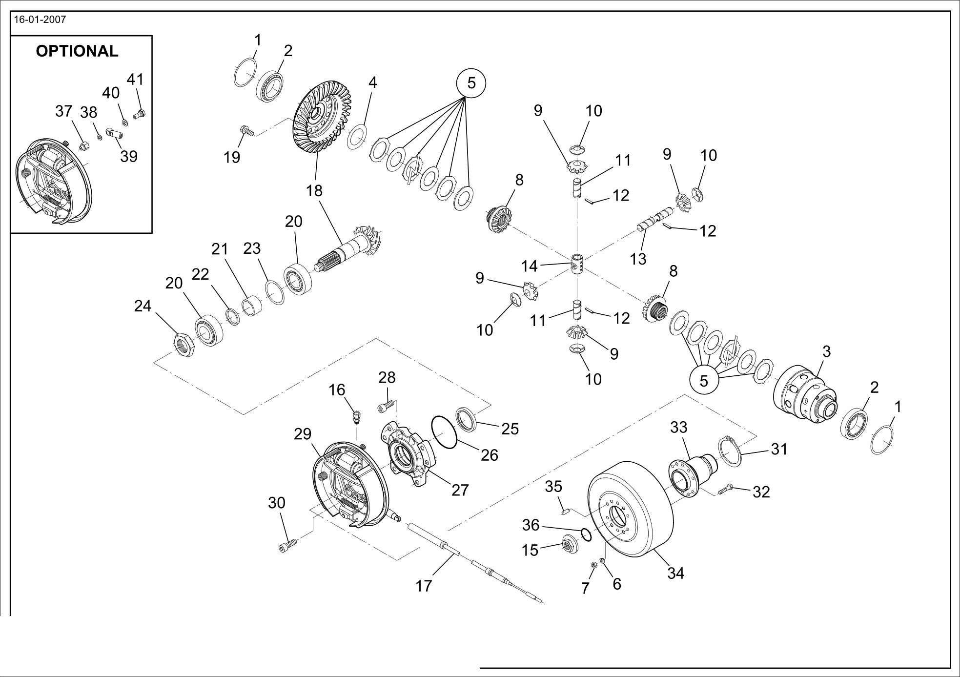 drawing for VENIERI 243.2.419 - BRAKE