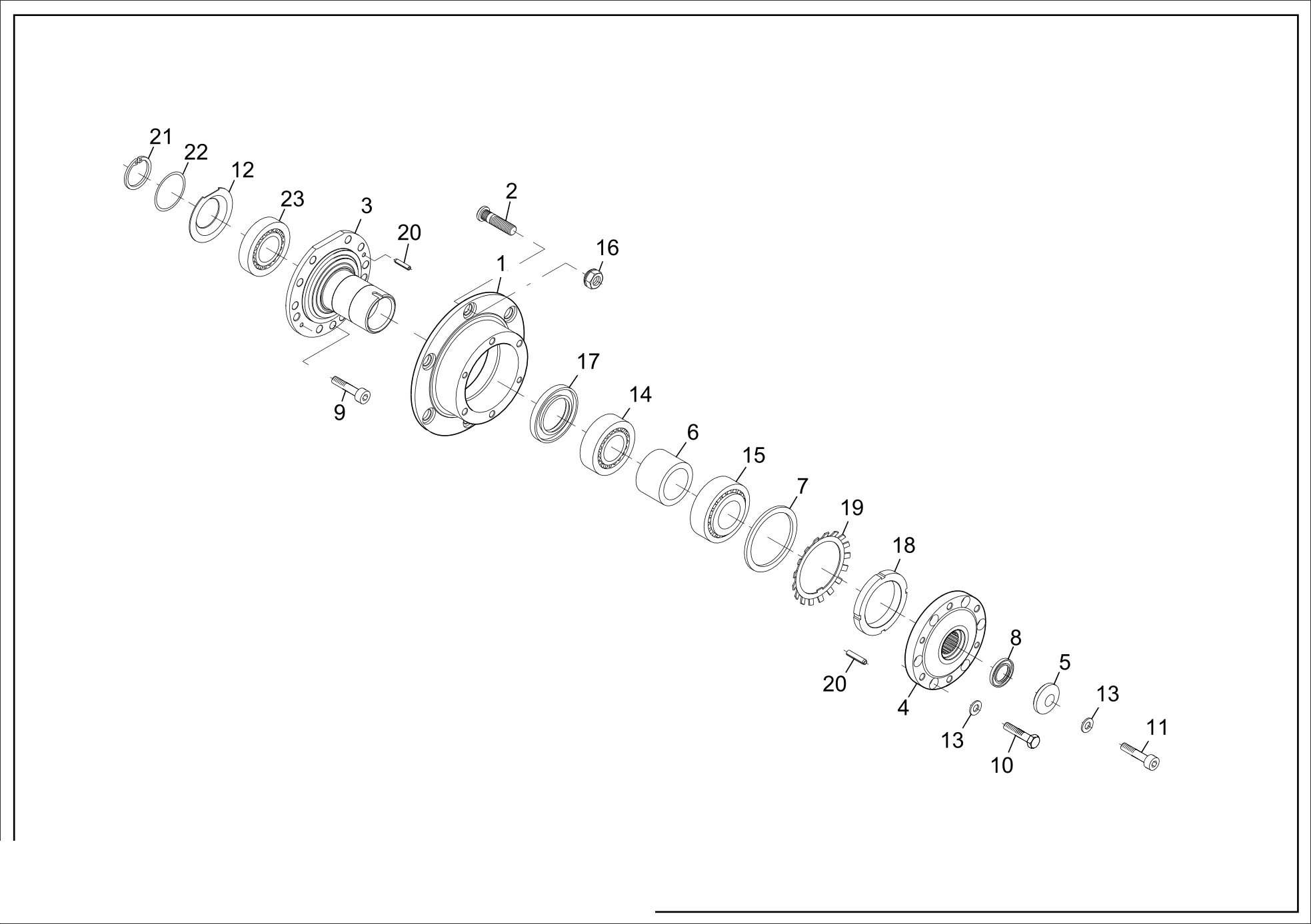 drawing for PAUS 513614 - WHEEL STUD