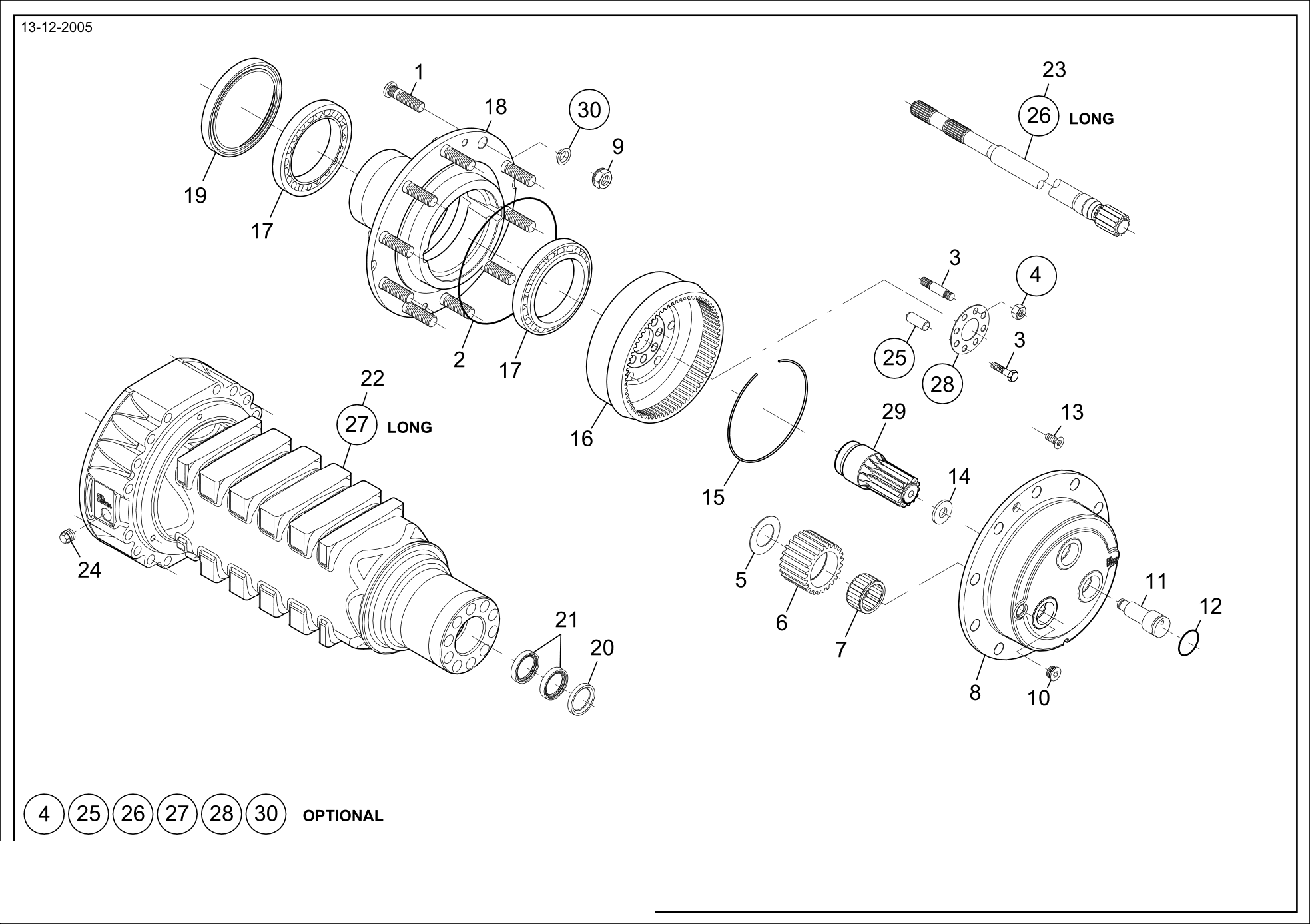 drawing for JARRAFF INDUSTRIES 252-00183 - PLANET GEAR