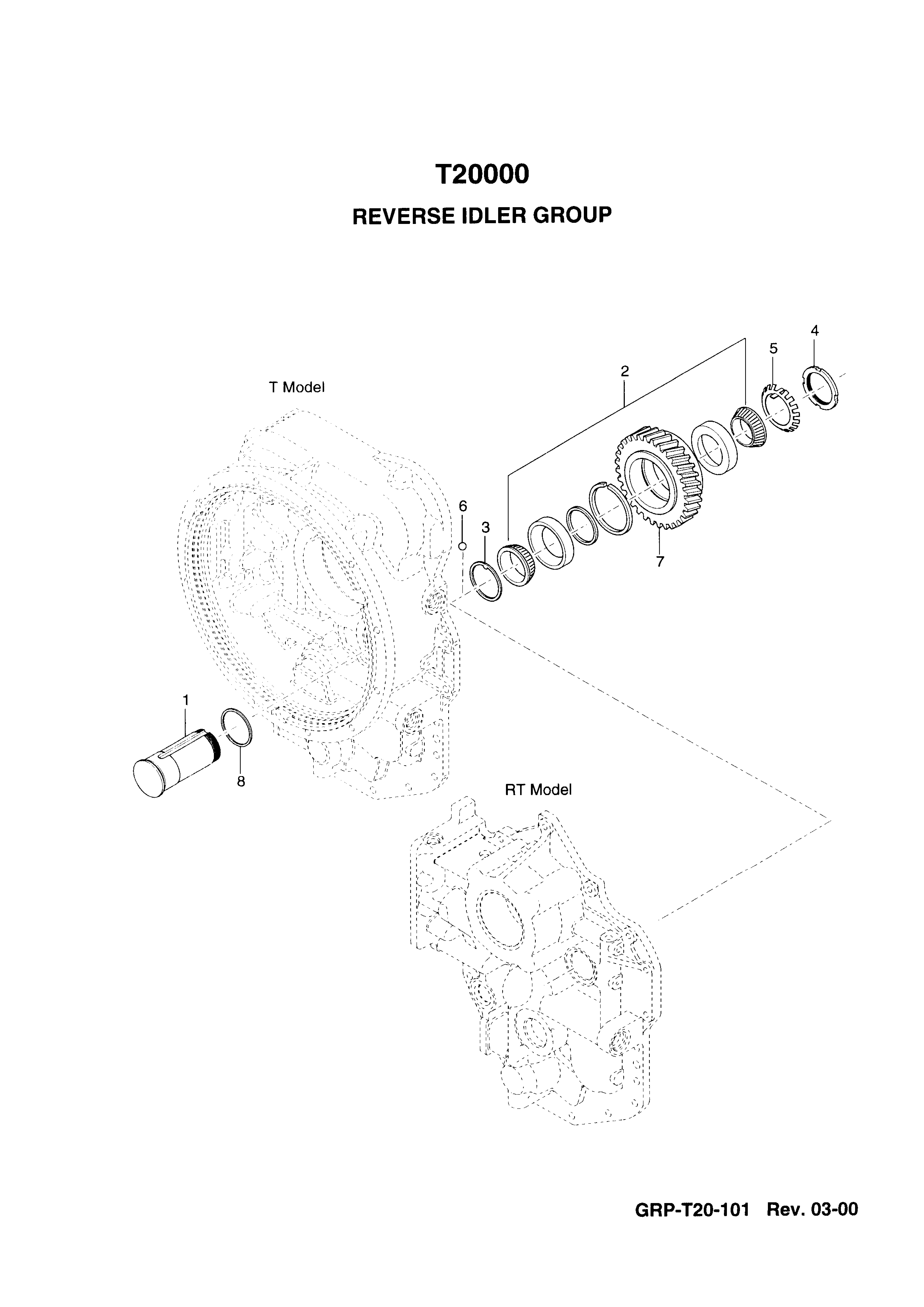 drawing for LOADLIFTER MANUFACTURING 102052 - BRG. ASY.