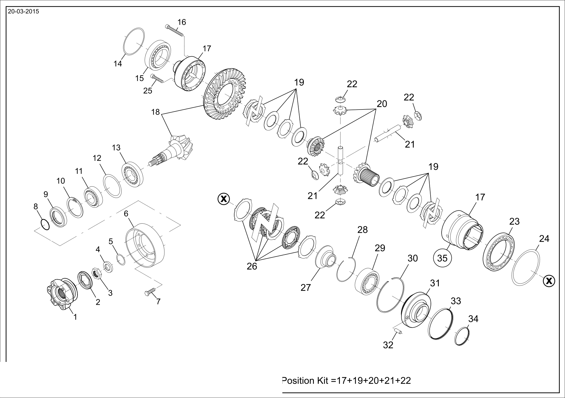 drawing for AGCO X428808200000 - NUT