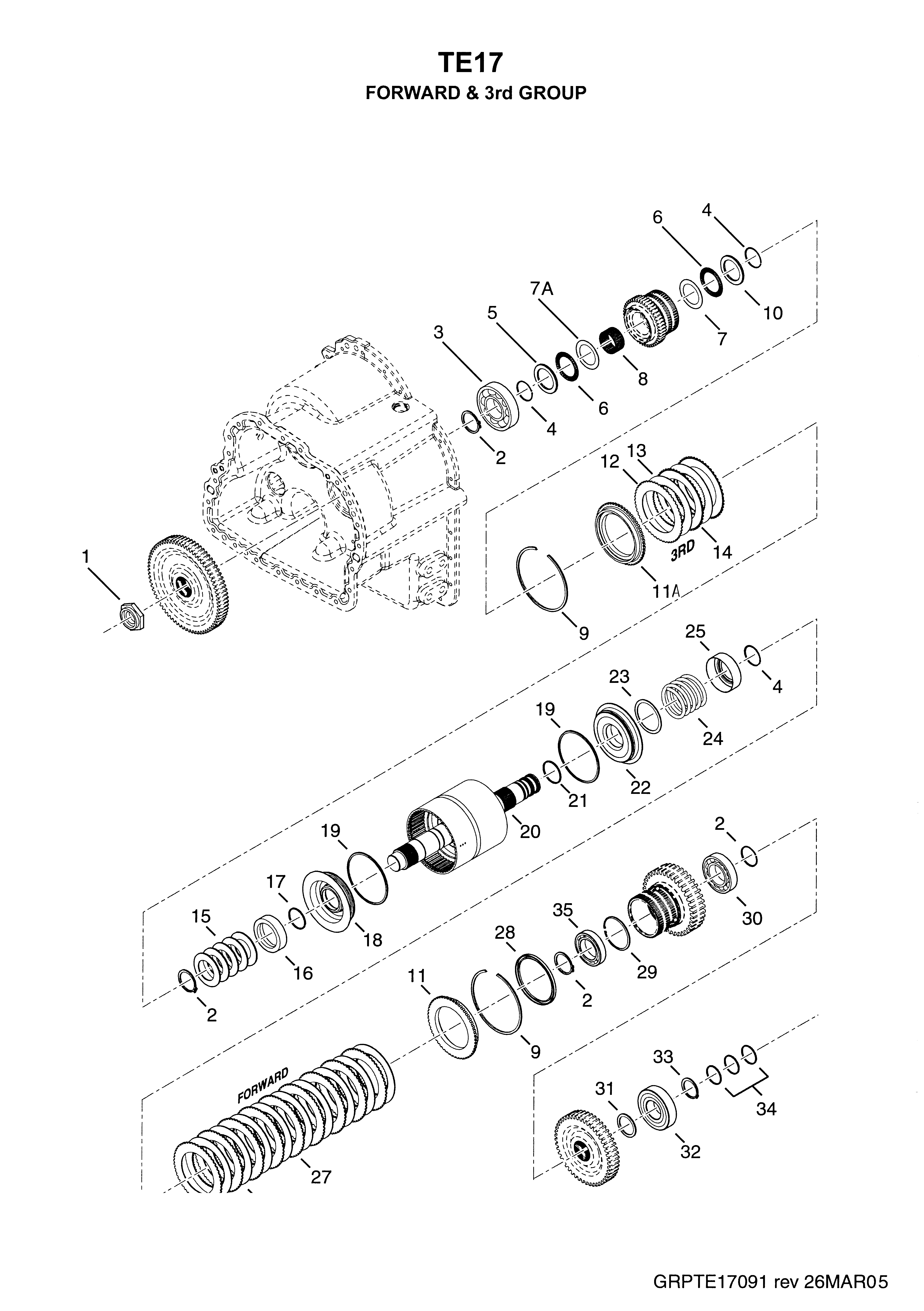 drawing for CNH NEW HOLLAND 87691708 - BEARING