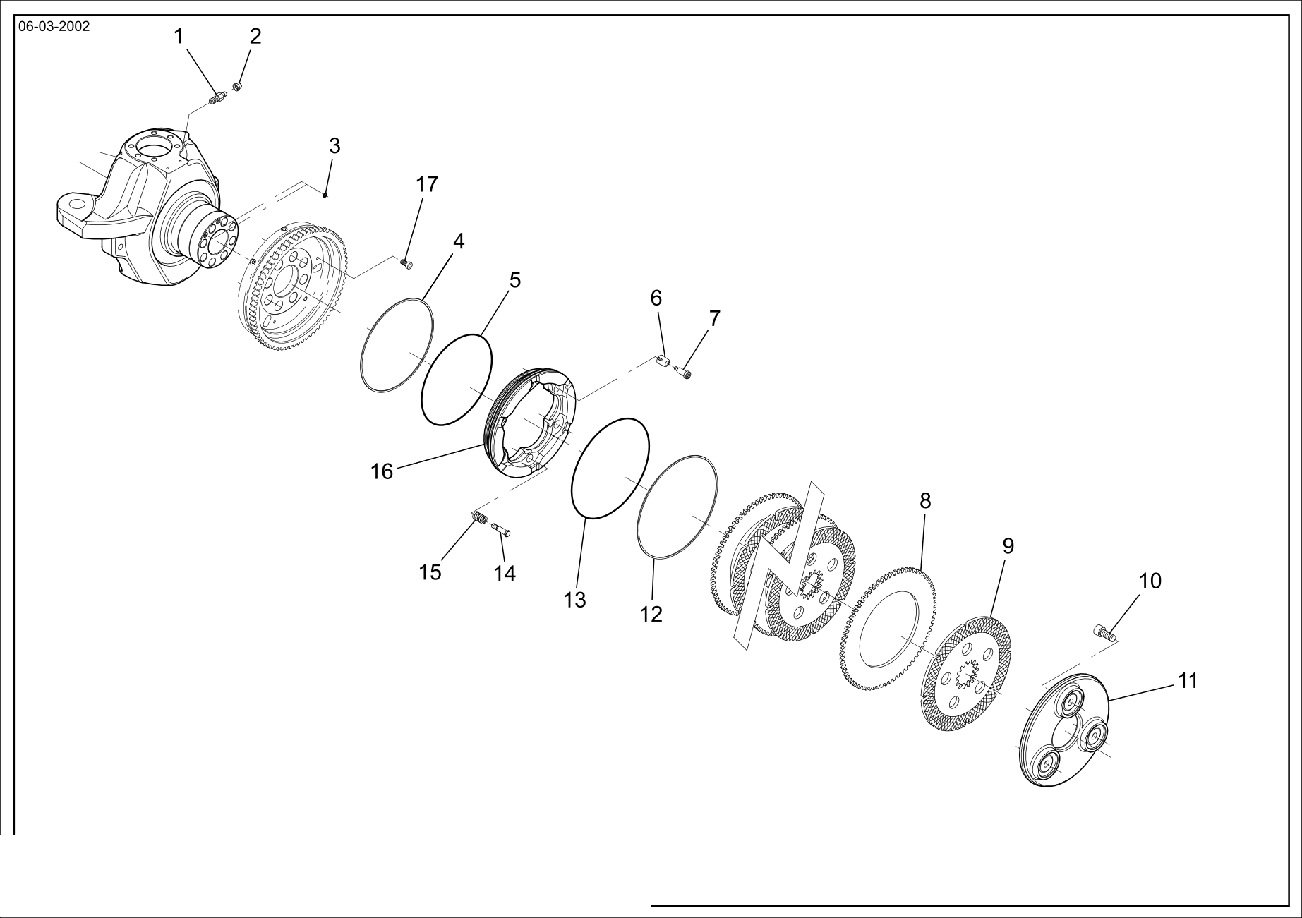 drawing for CNH NEW HOLLAND 71477155 - BACK - UP RING