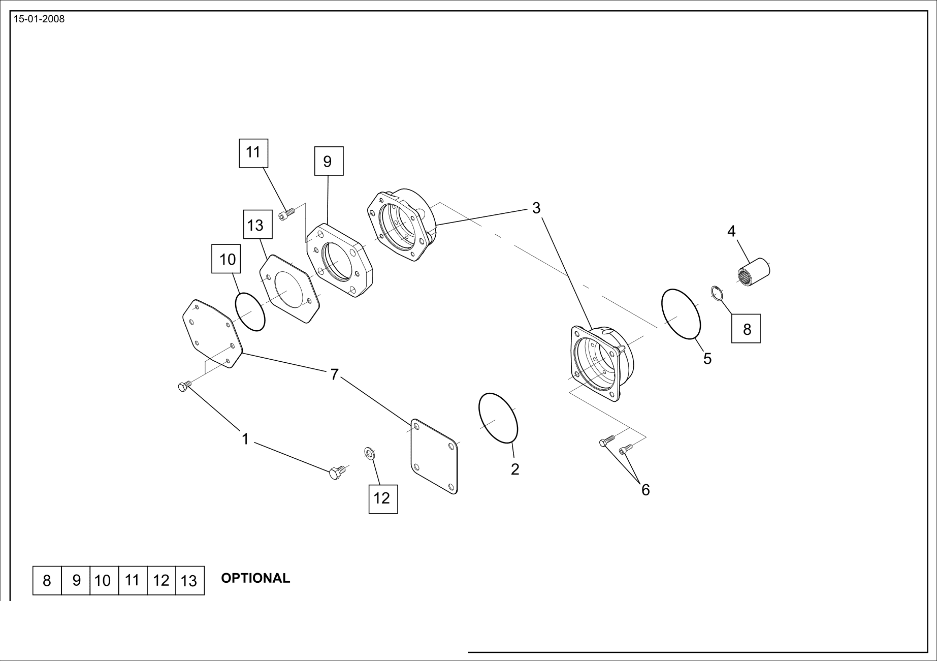 drawing for BOMAG 05011743 - BUSSOLA