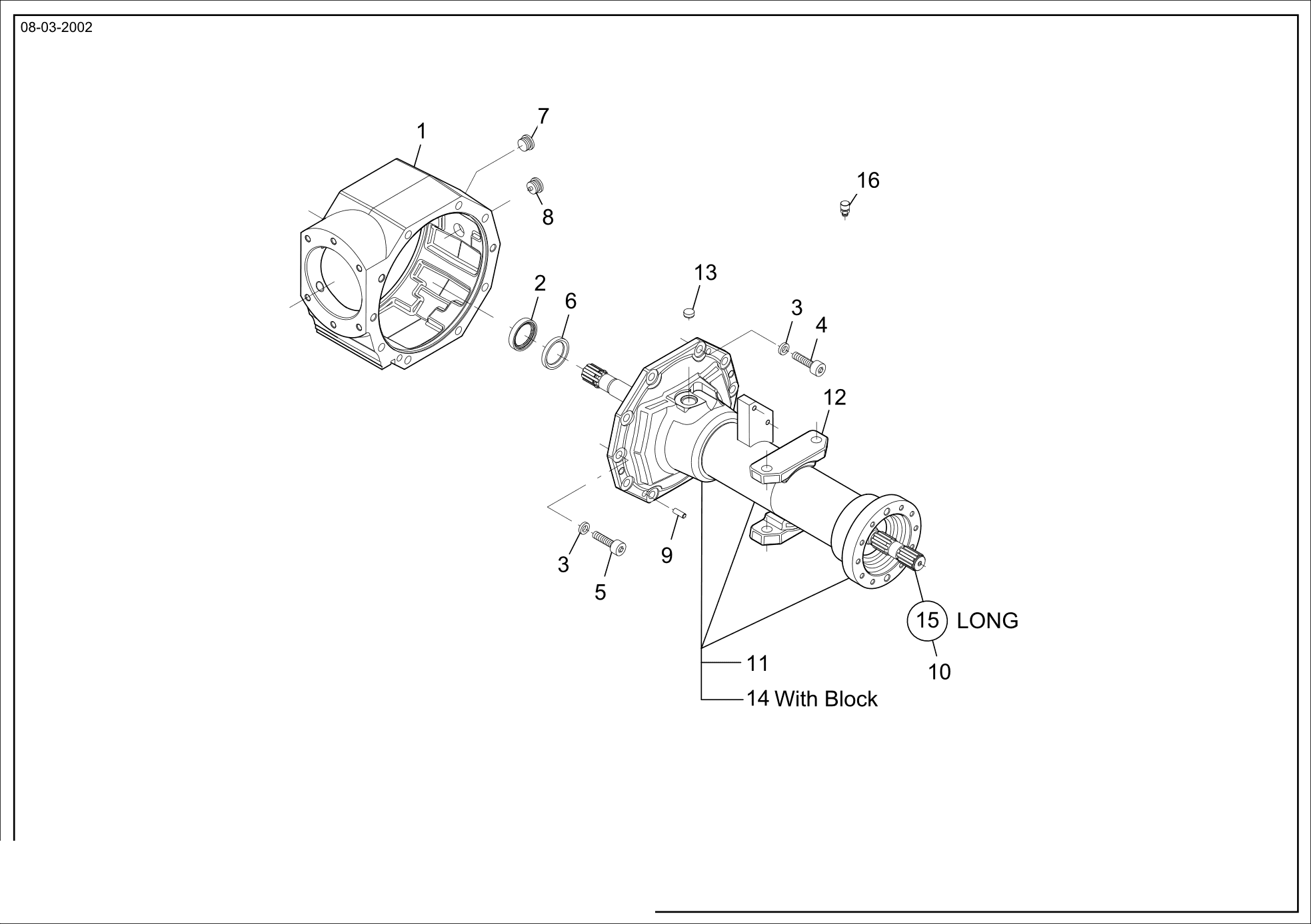 drawing for MANITOU 105100 - INTERMEDIATE COVER