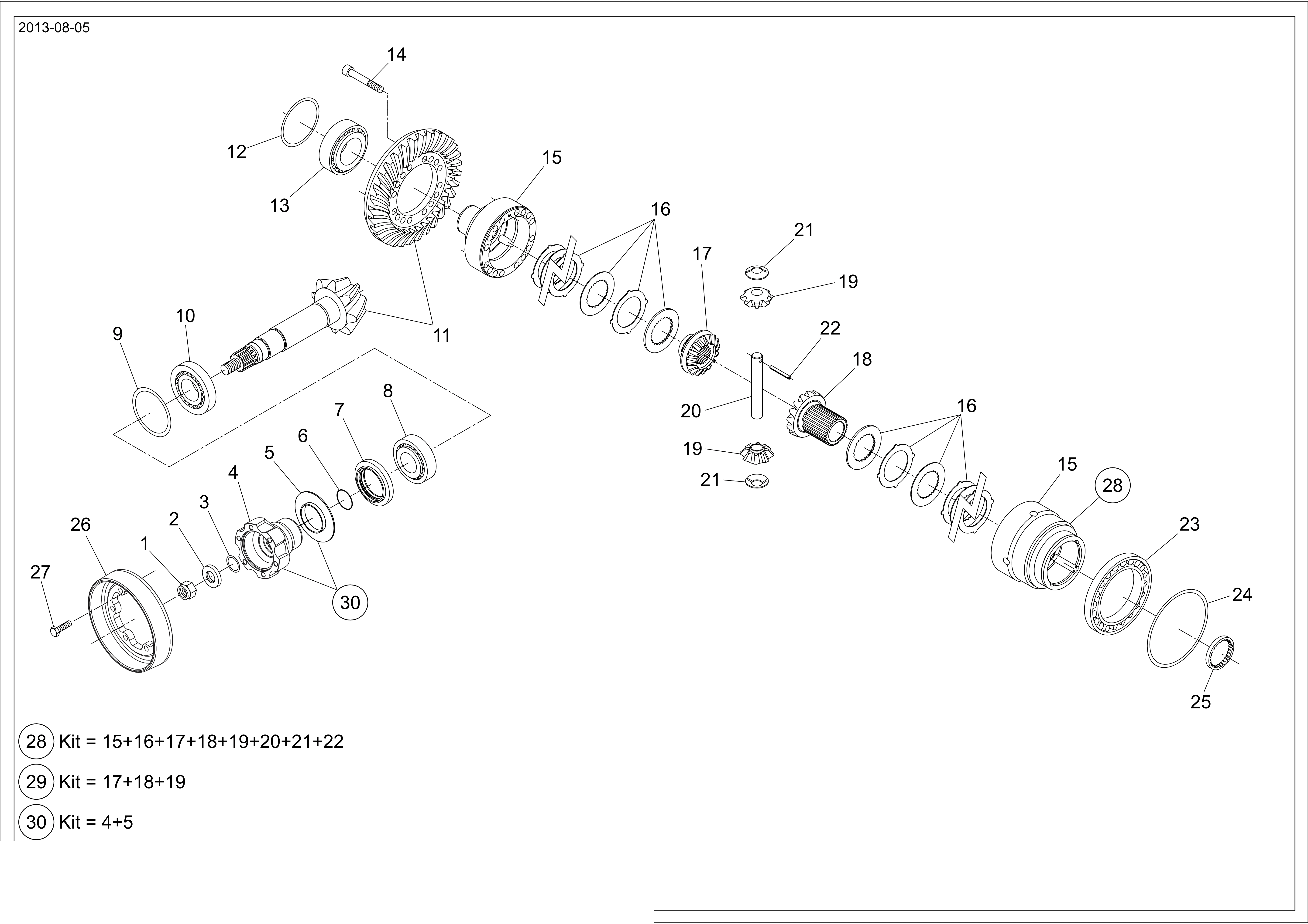 drawing for MASSEY FERGUSON 013013305 - SHIM