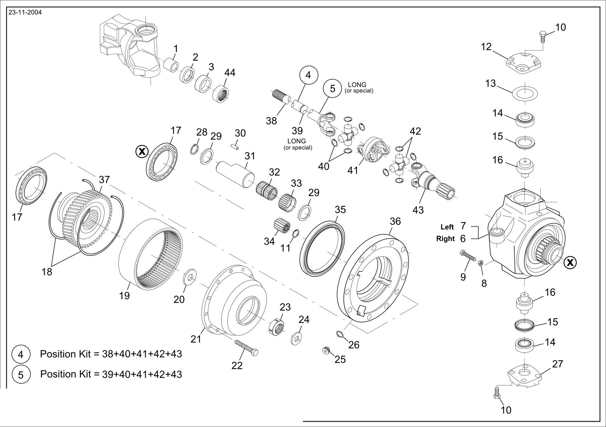 drawing for LANDINI 3019943X1 - BACK - UP RING