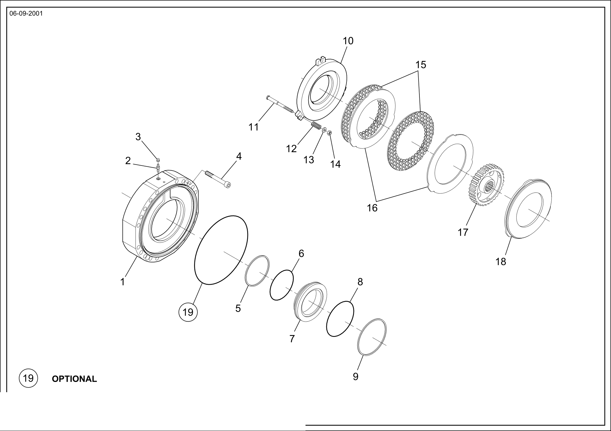 drawing for MERLO 048694 - BRAKE DISC