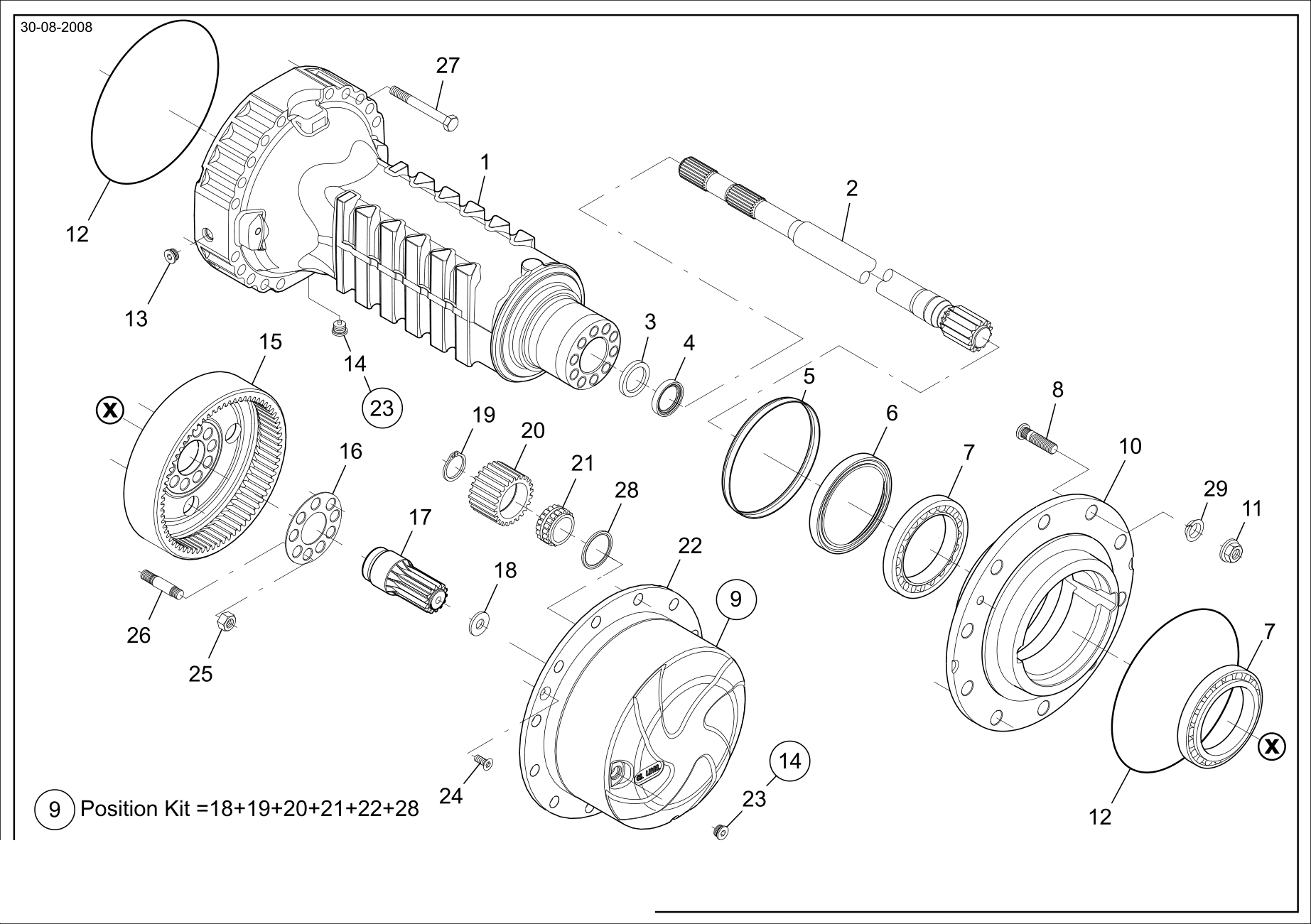 drawing for TIMKEN NP888050-90KM1 - TAPER ROLLER BEARING