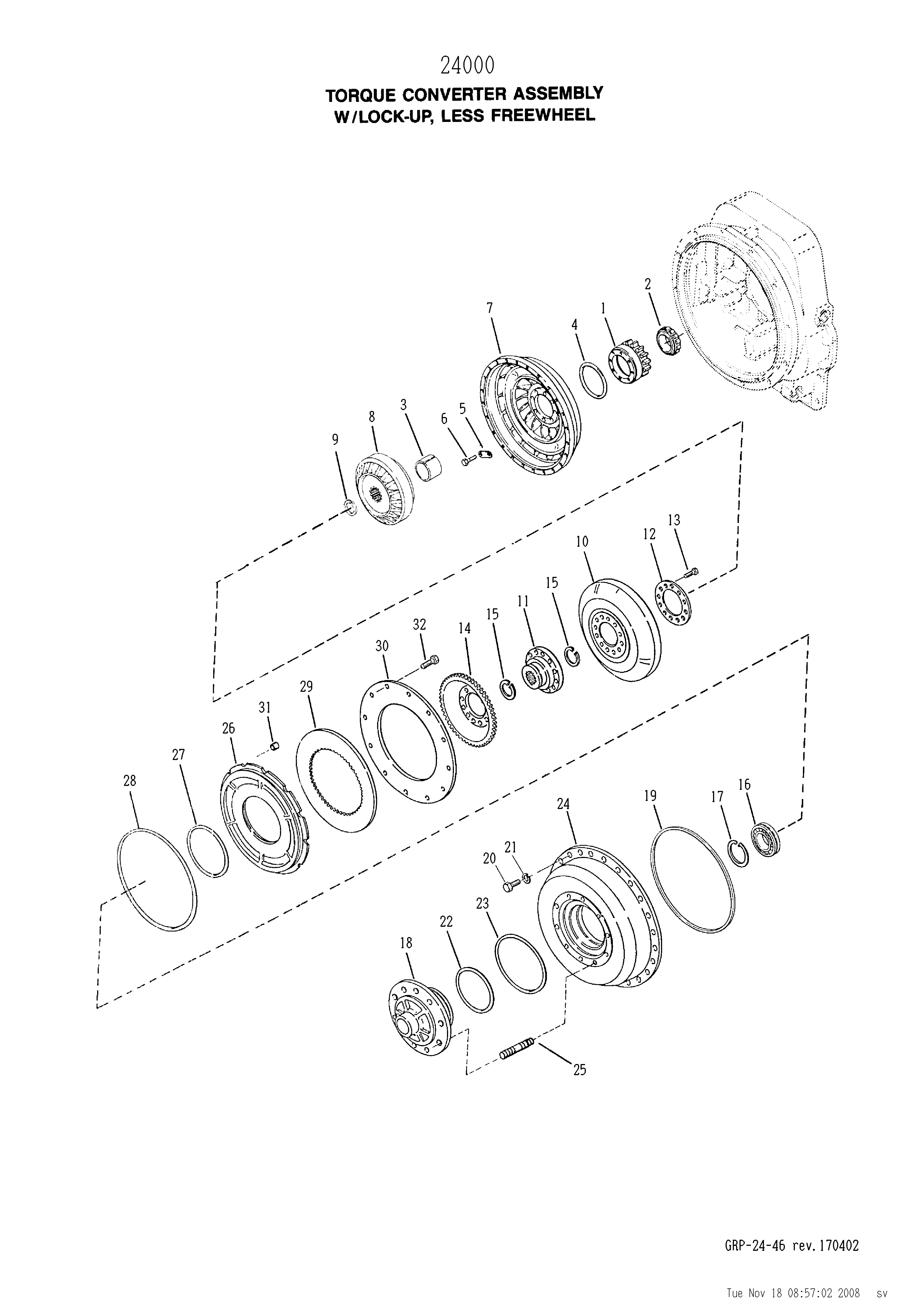 Technical drawing of CNH NEW HOLLAND N7192 IMPELLER with dimensions and layout (figure 5)