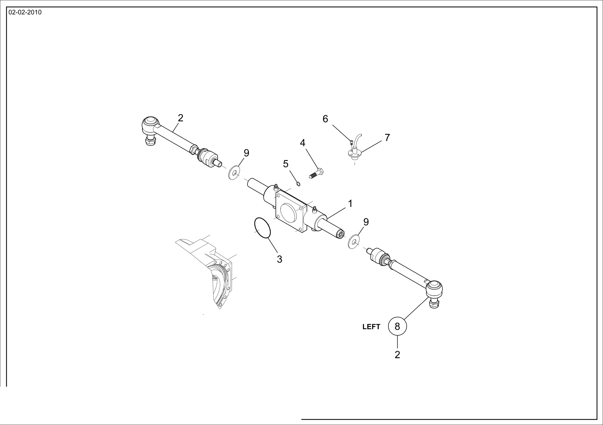 drawing for CNH NEW HOLLAND 76086124 - ELECTRONIC SENSOR