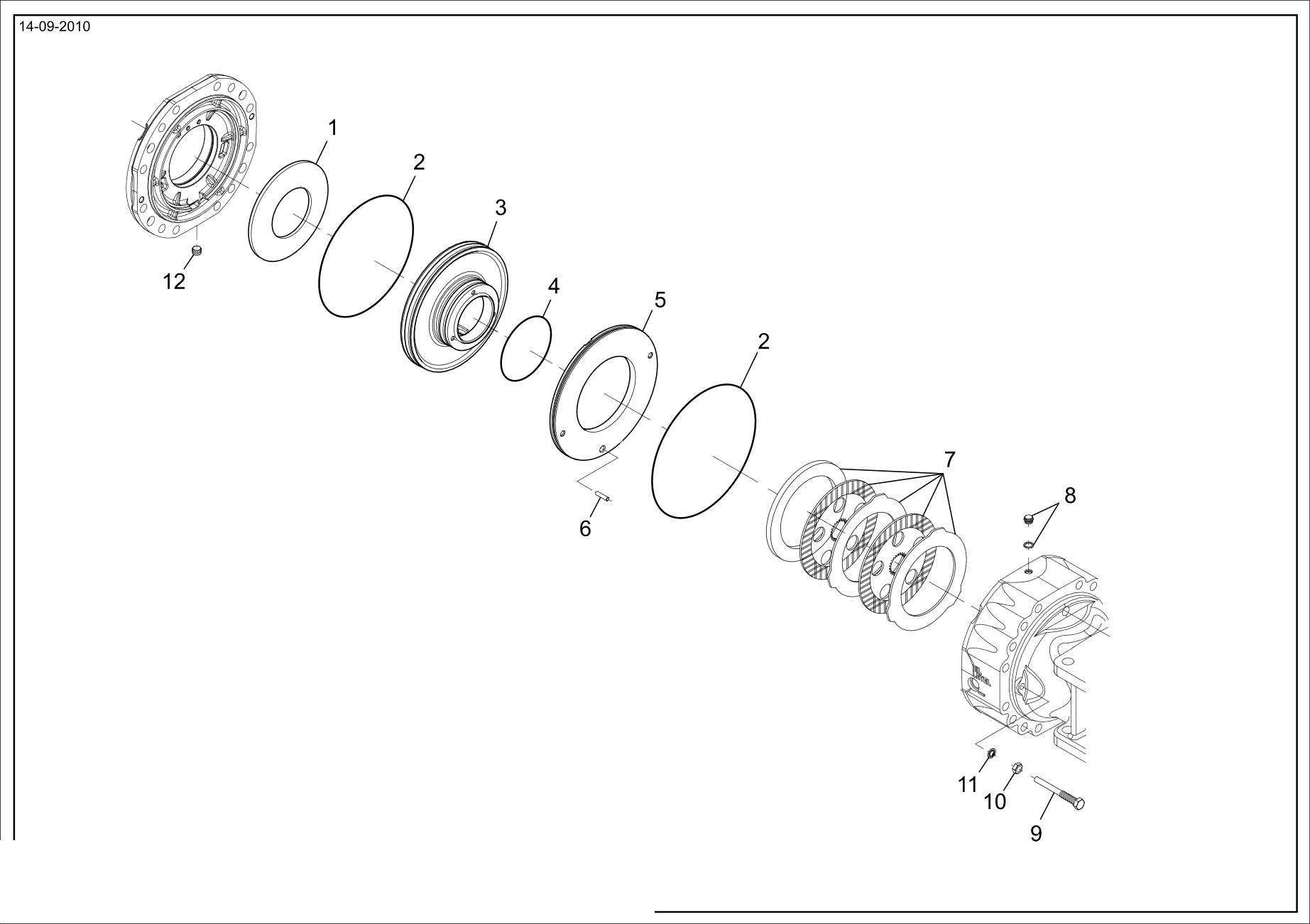 drawing for MANITOU 105105 - SEAL - O-RING