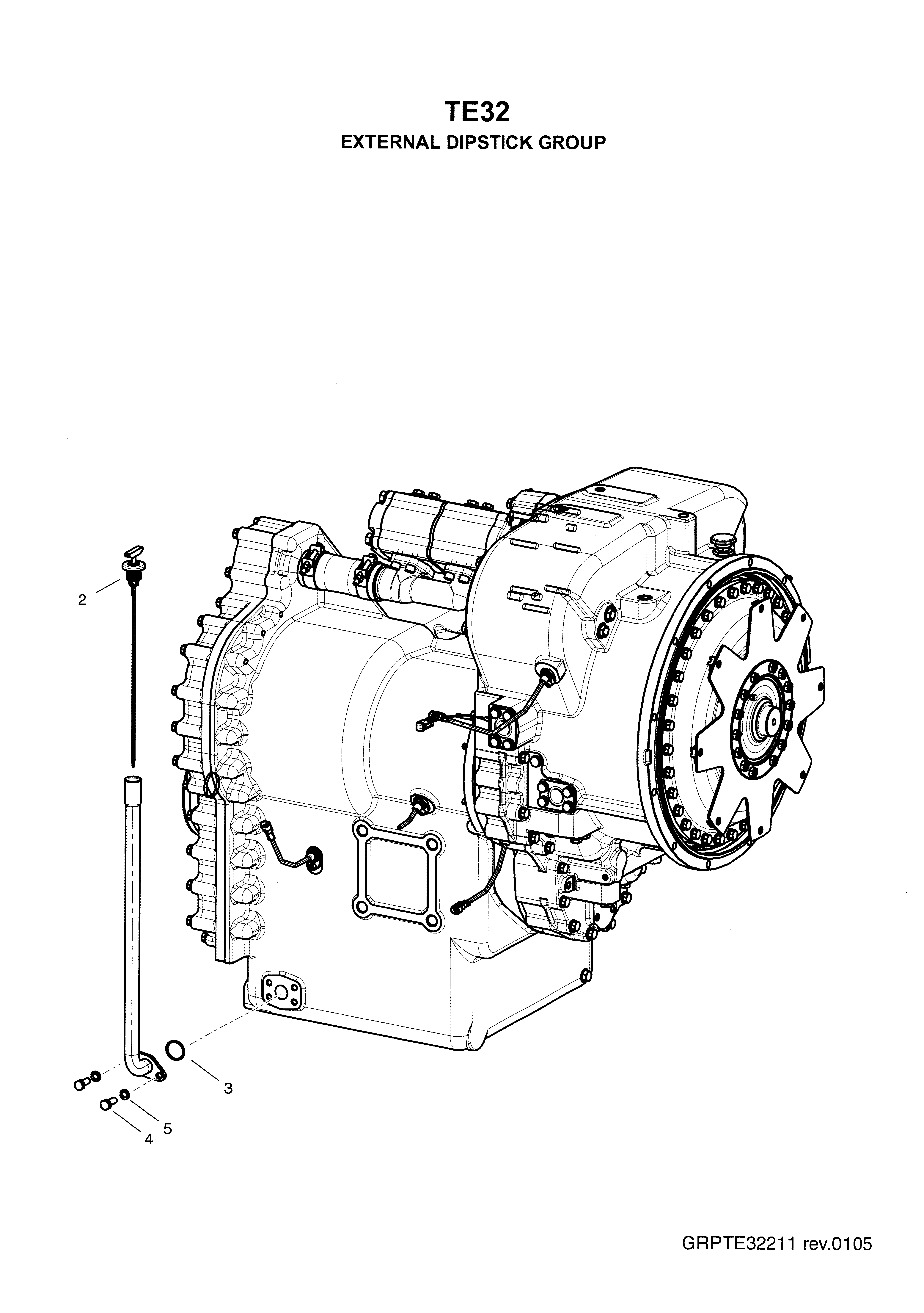 drawing for TELEDYNE SPECIALITY EQUIPMENT 1004235 - DIP STICK