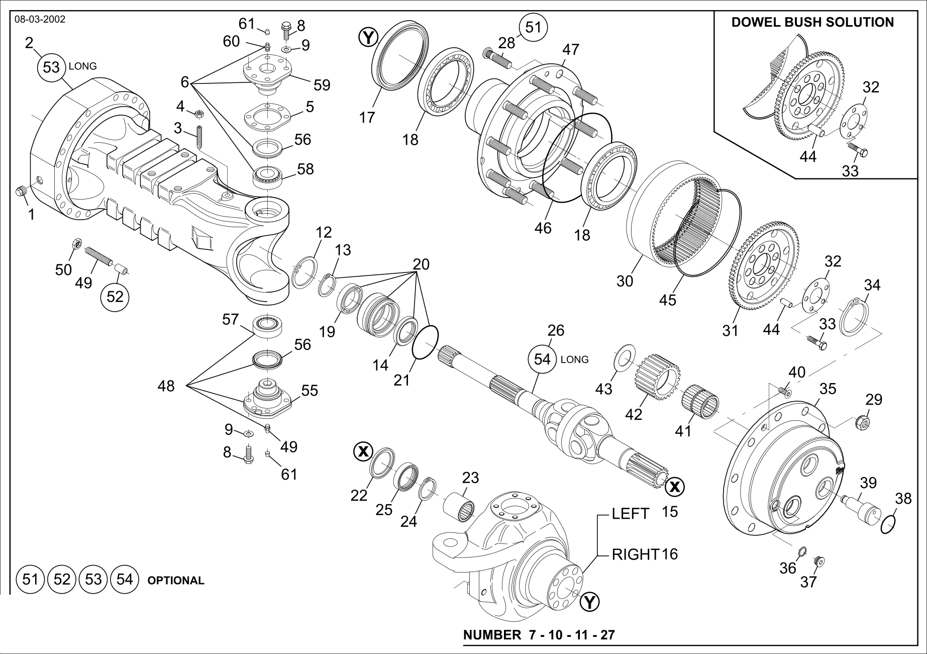 Technical drawing of CNH NEW HOLLAND 71486320 NEEDLE BEARING with dimensions and layout (figure 5)