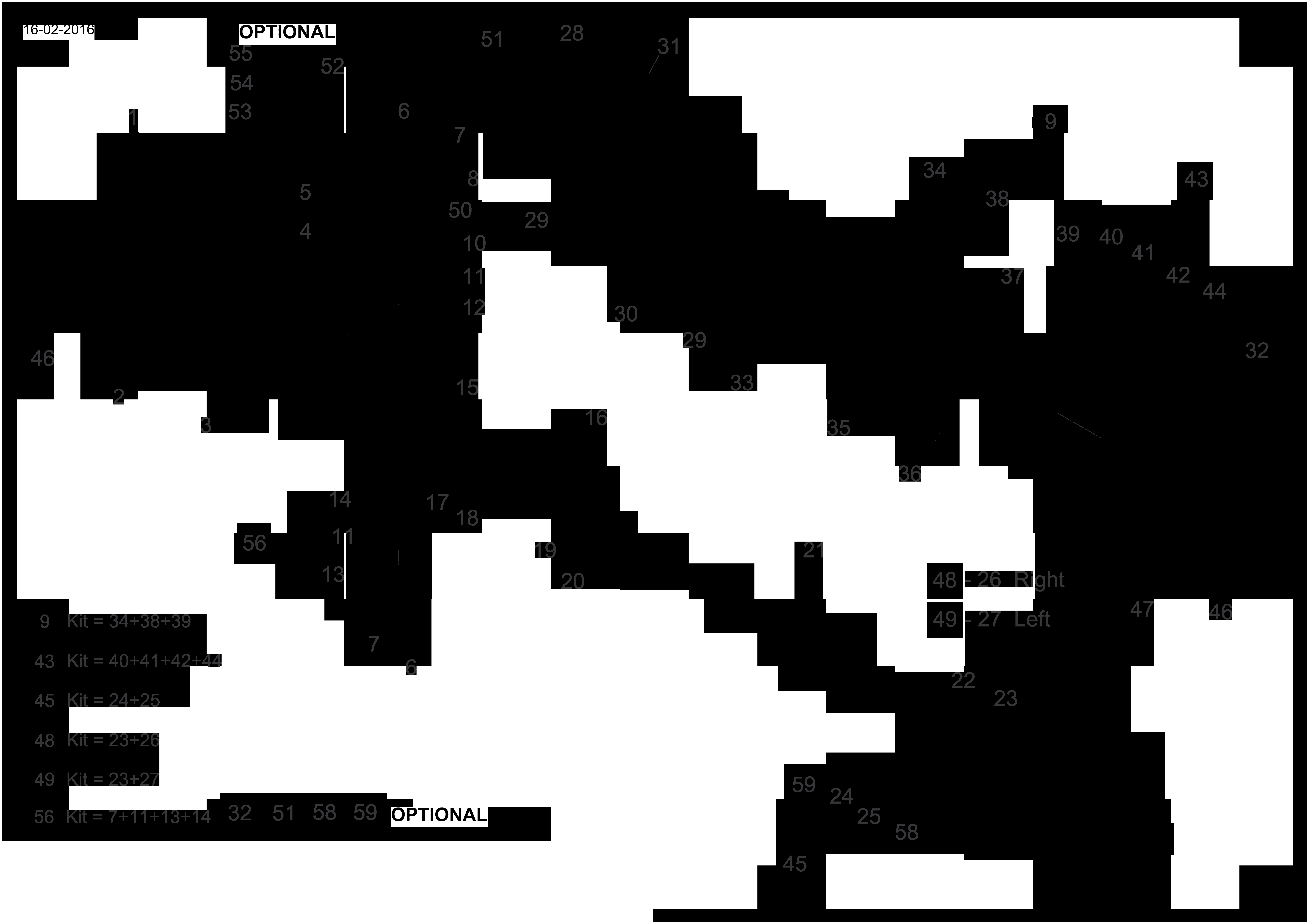 drawing for MERLO 048688 - STEERING CASE