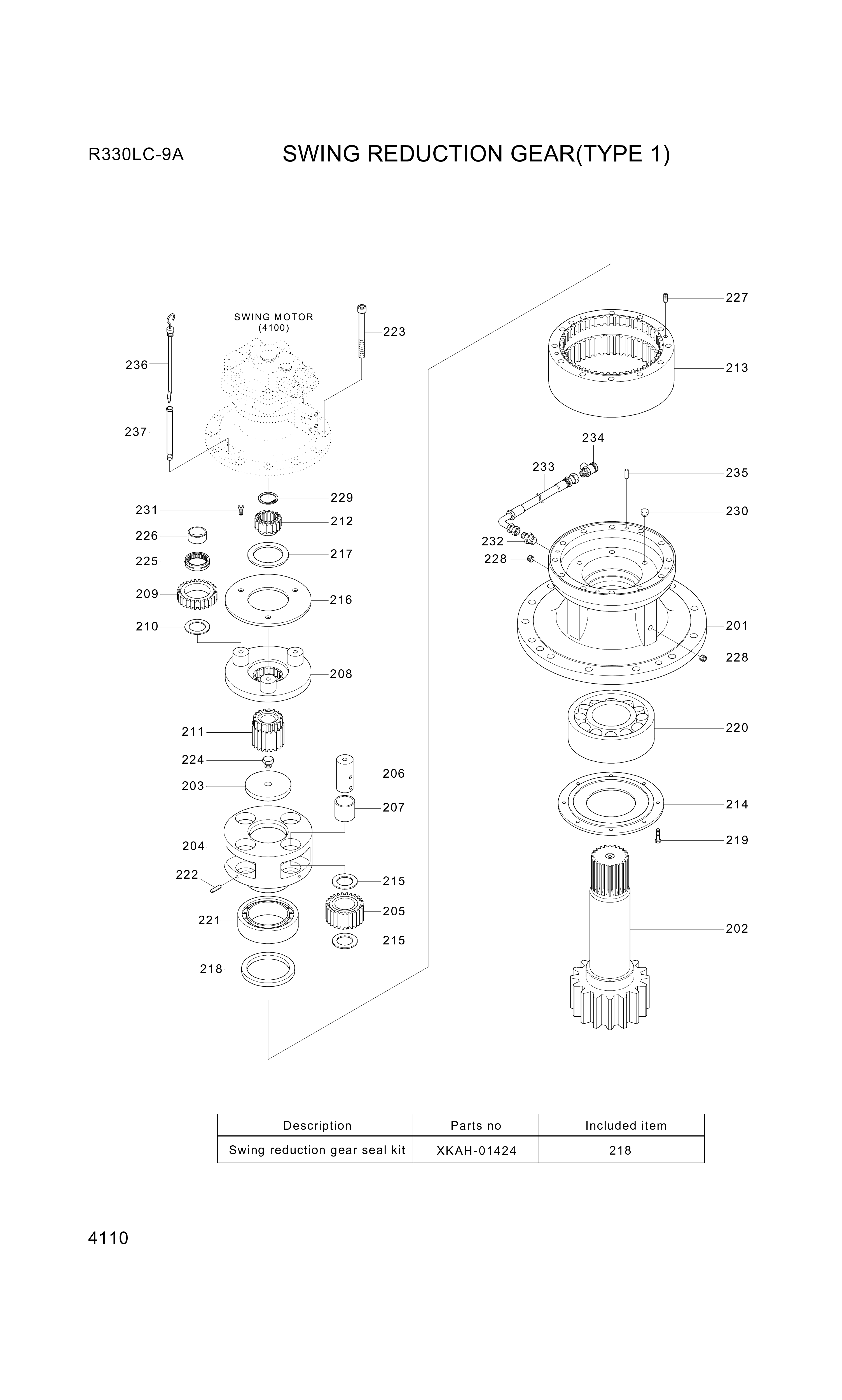 drawing for Hyundai Construction Equipment XKAH-01428 - GEAR-RING