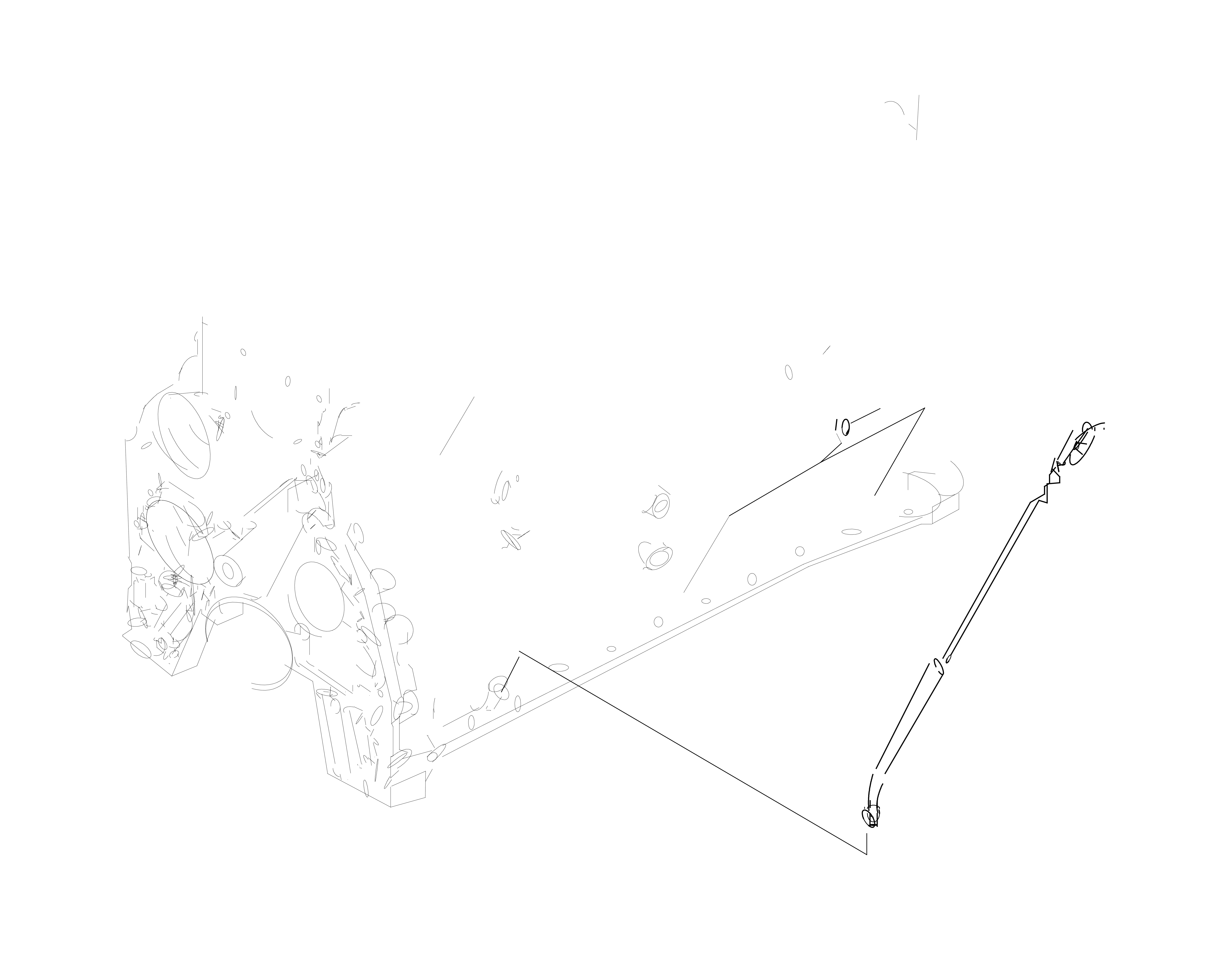 Technical drawing of Hyundai Construction Equipment YUBP-07268 DIPSTICK ASSY with dimensions and layout (figure 2)