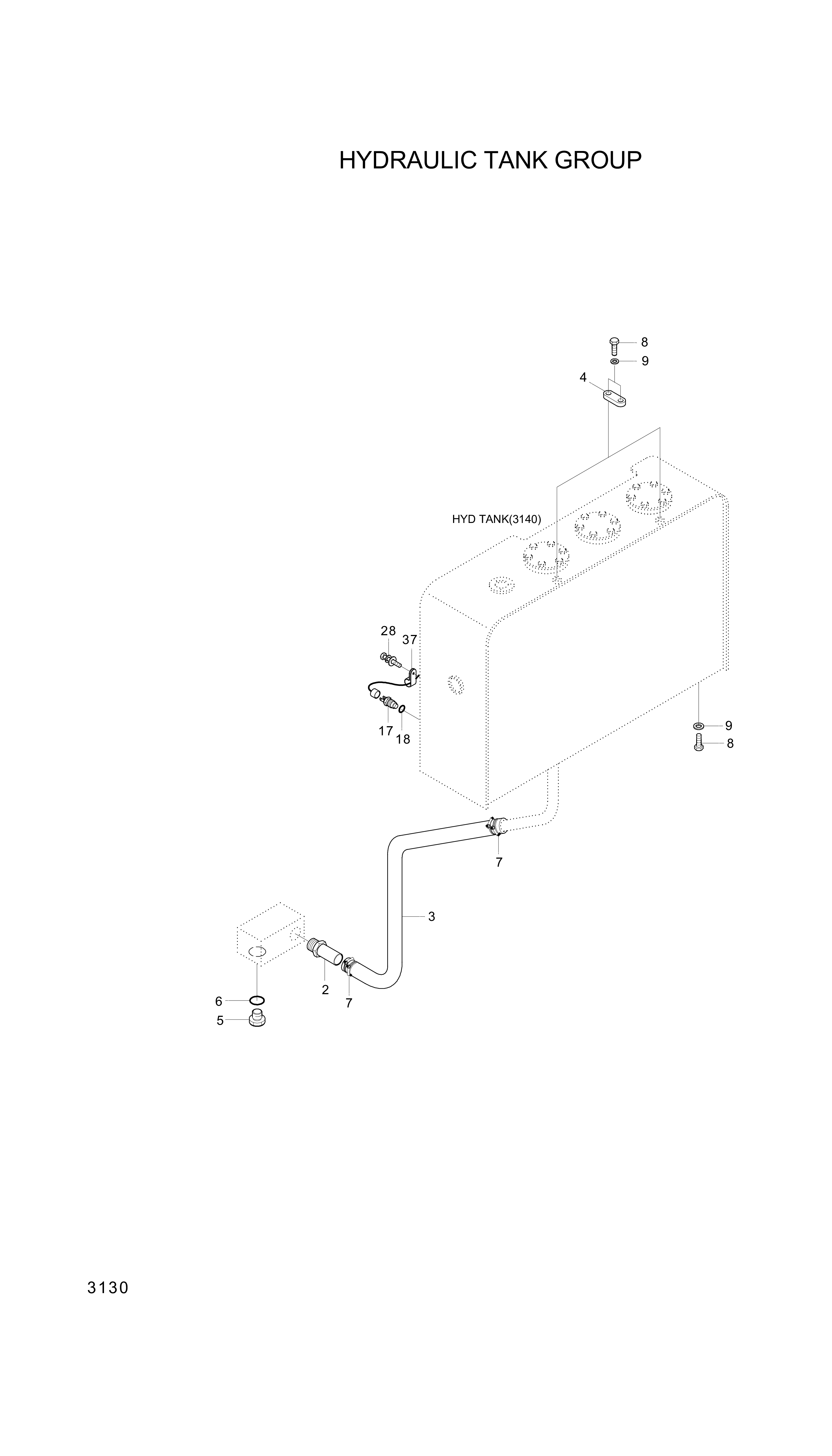 drawing for Hyundai Construction Equipment 31L6-02080 - PLATE