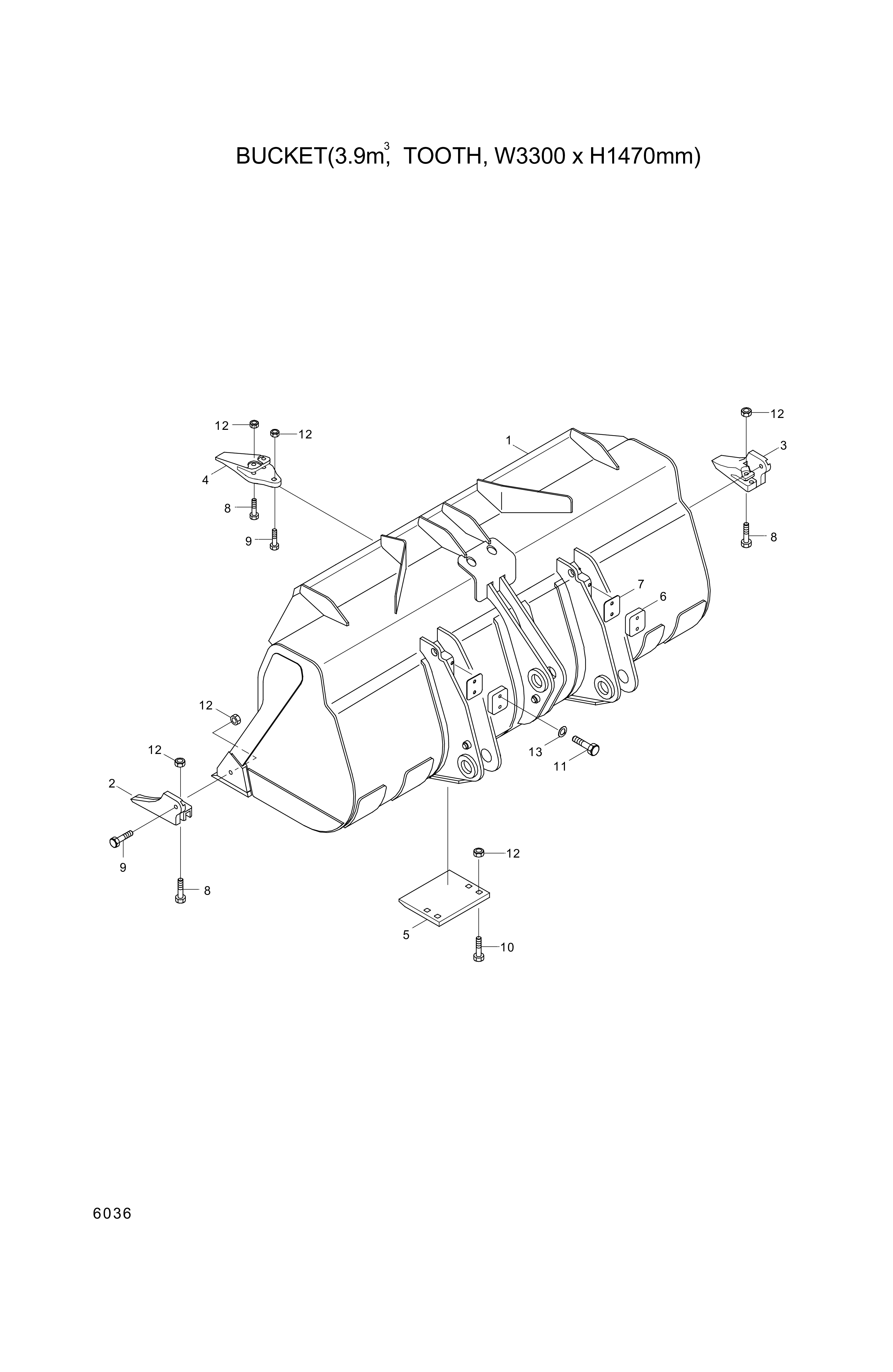 drawing for Hyundai Construction Equipment 61L1-3024 - PLATE