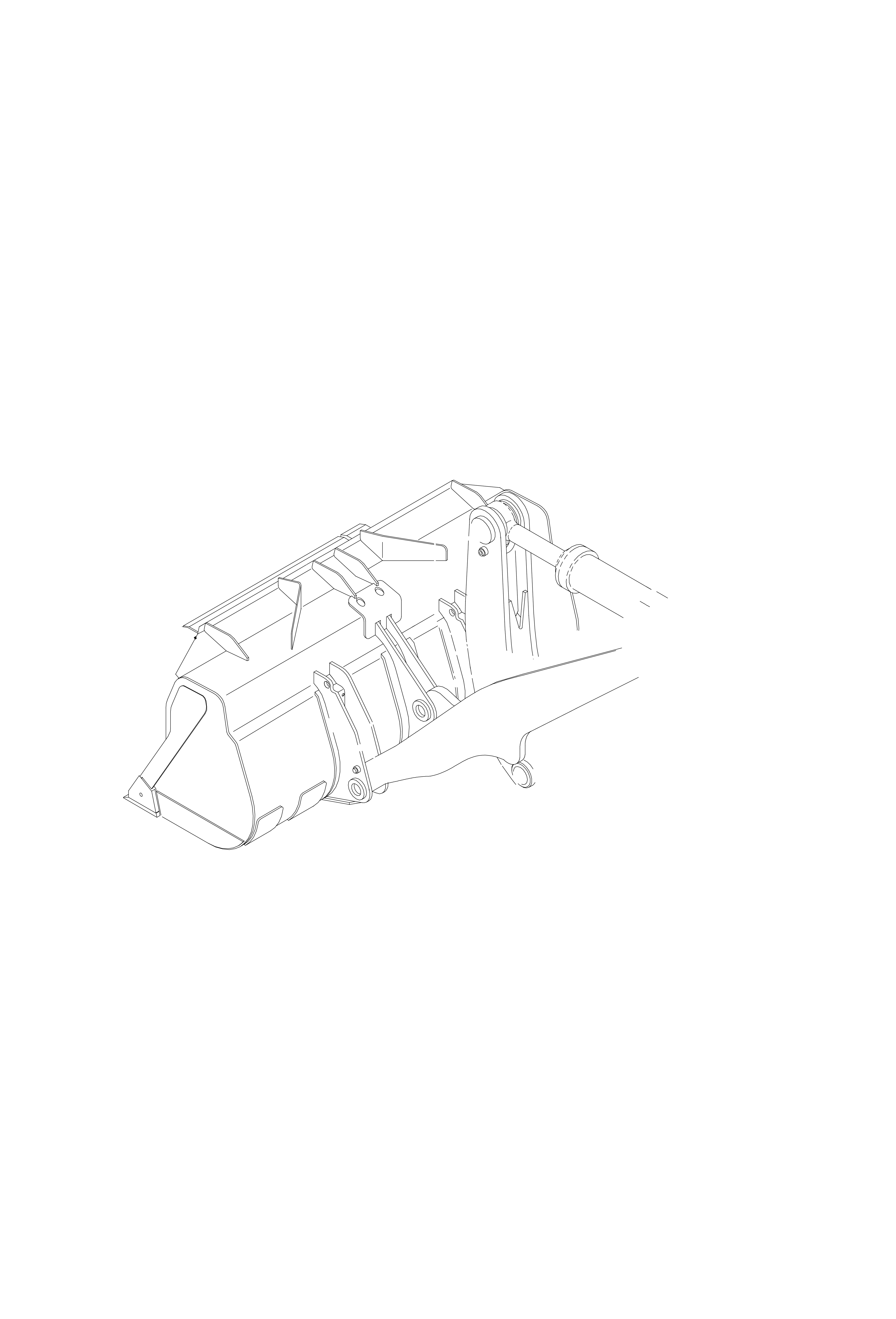Technical drawing of Hyundai Construction Equipment 77-504-36033-5 Hose-High Pressure with dimensions and layout