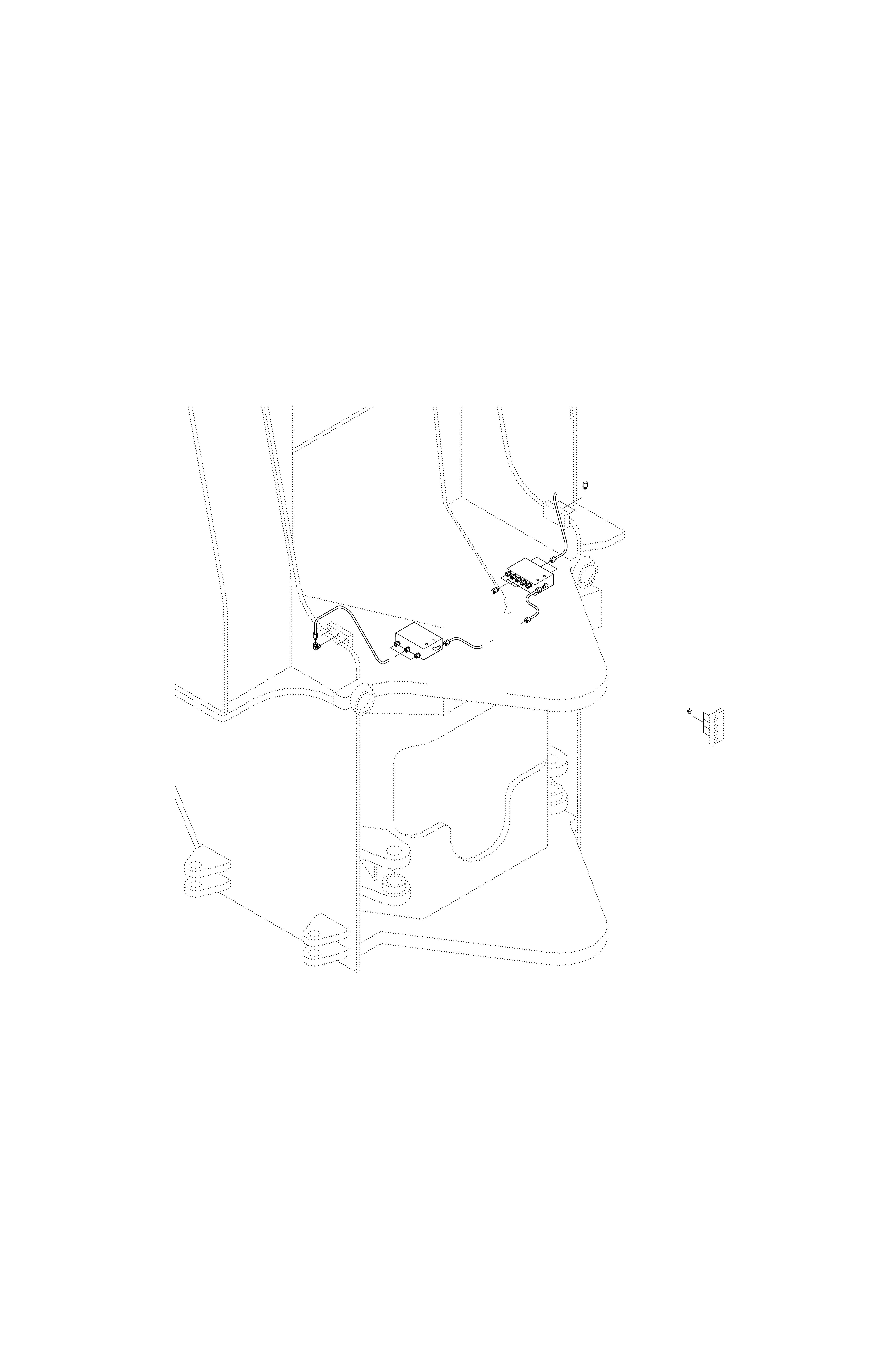 Technical drawing of Hyundai Construction Equipment 34L1-02761 GREASE KIT-AUTO with dimensions and layout